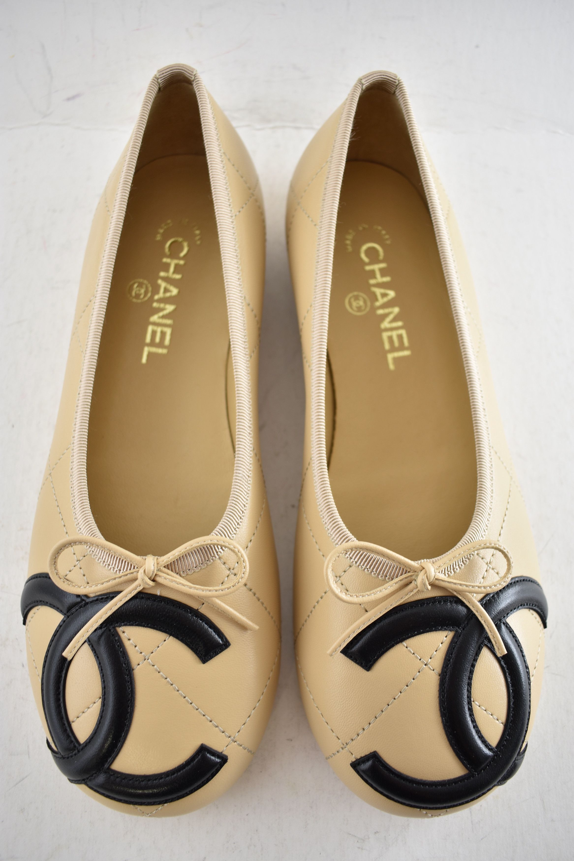 Chanel 26M Coco Beach Cambon Black CC Logo Ballet Ballerina Flat 41 Size US 11 / IT 41 - 19 Thumbnail
