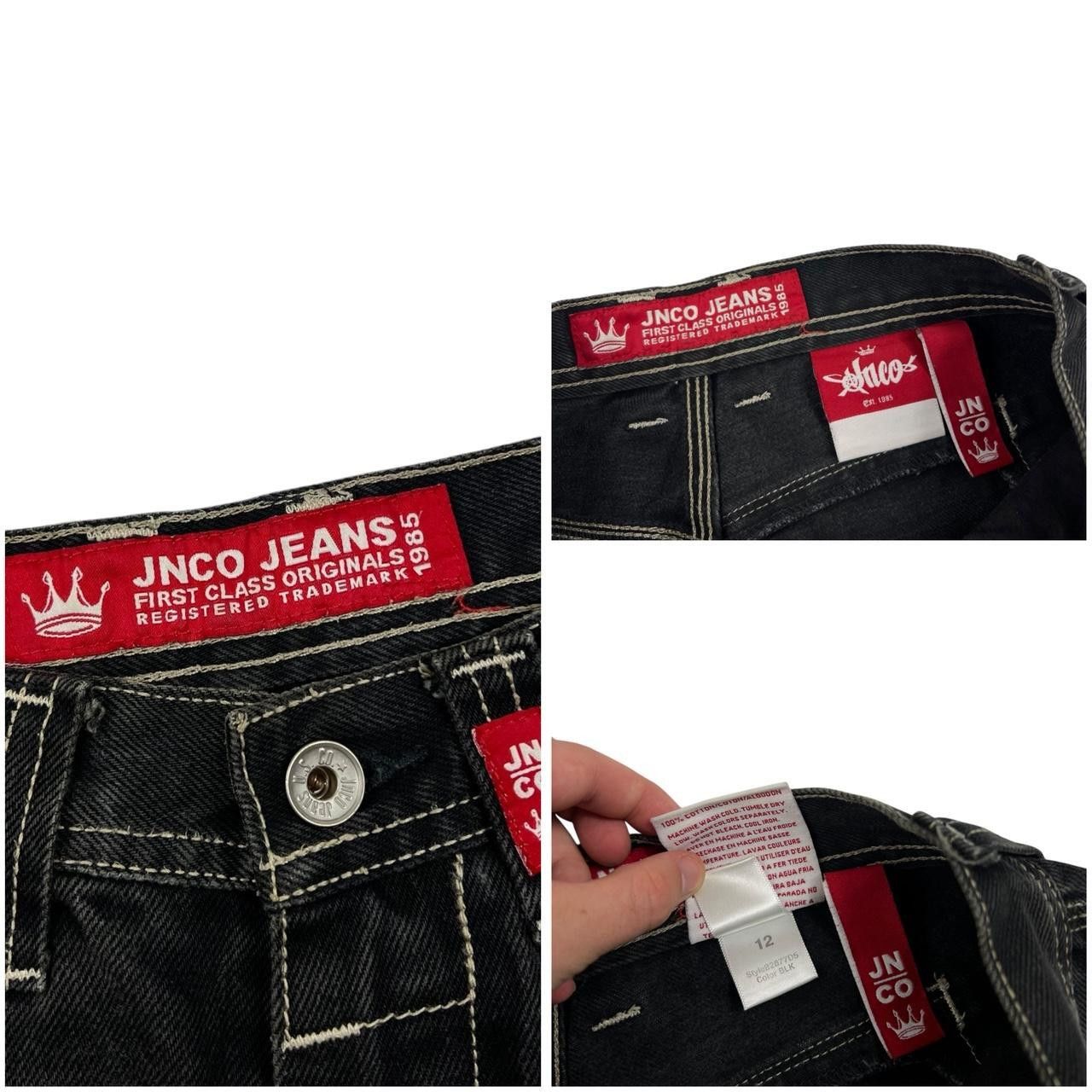 JNCO Vintage Jnco Crown Carpenter Denim Shorts / Jorts - Waist 27 Size US 27 - 8 Thumbnail
