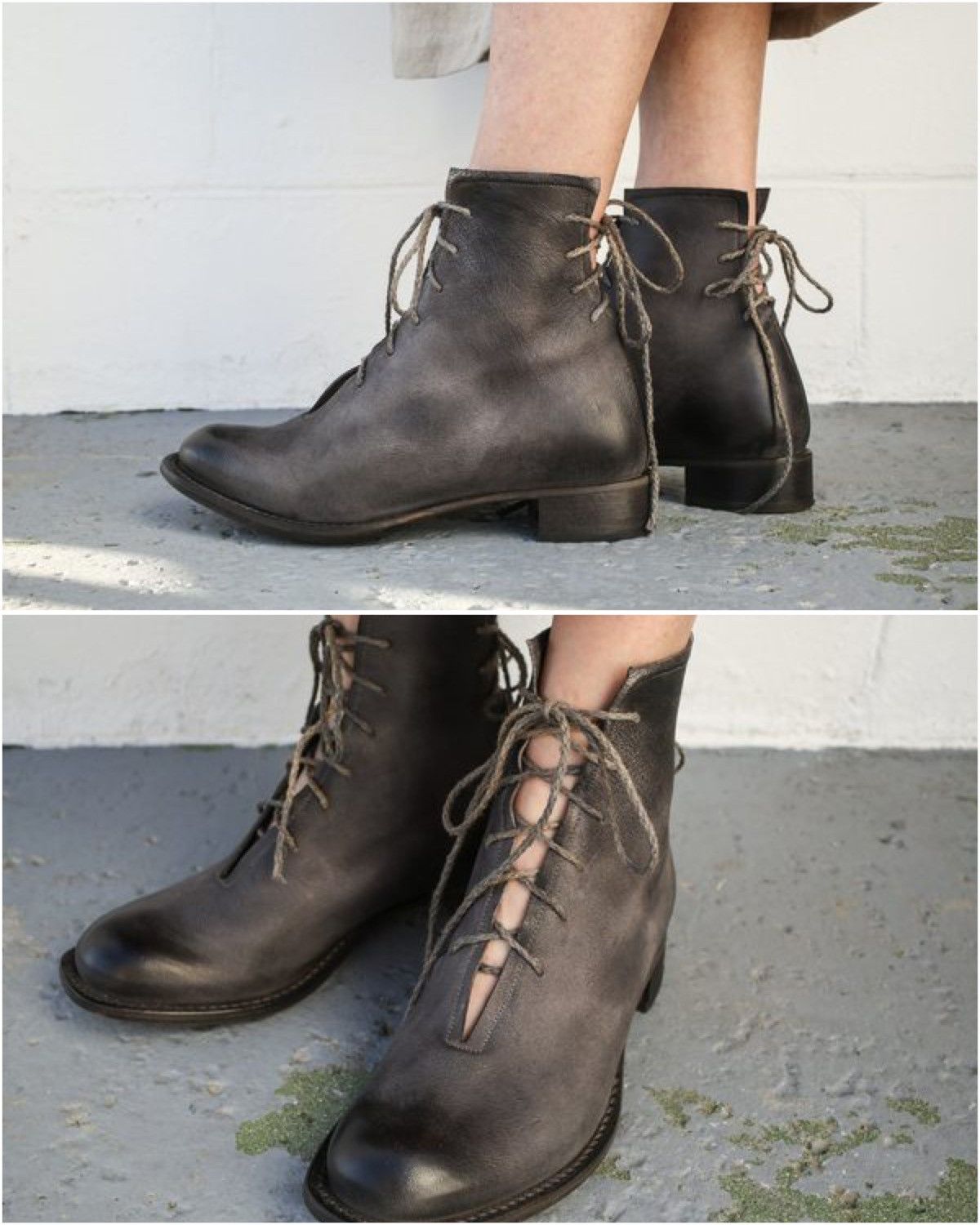 Cherevichkiotvichki Cherevichkiotvichki one piece lace up ankle boot Size US 8 / IT 38 - 10 Thumbnail