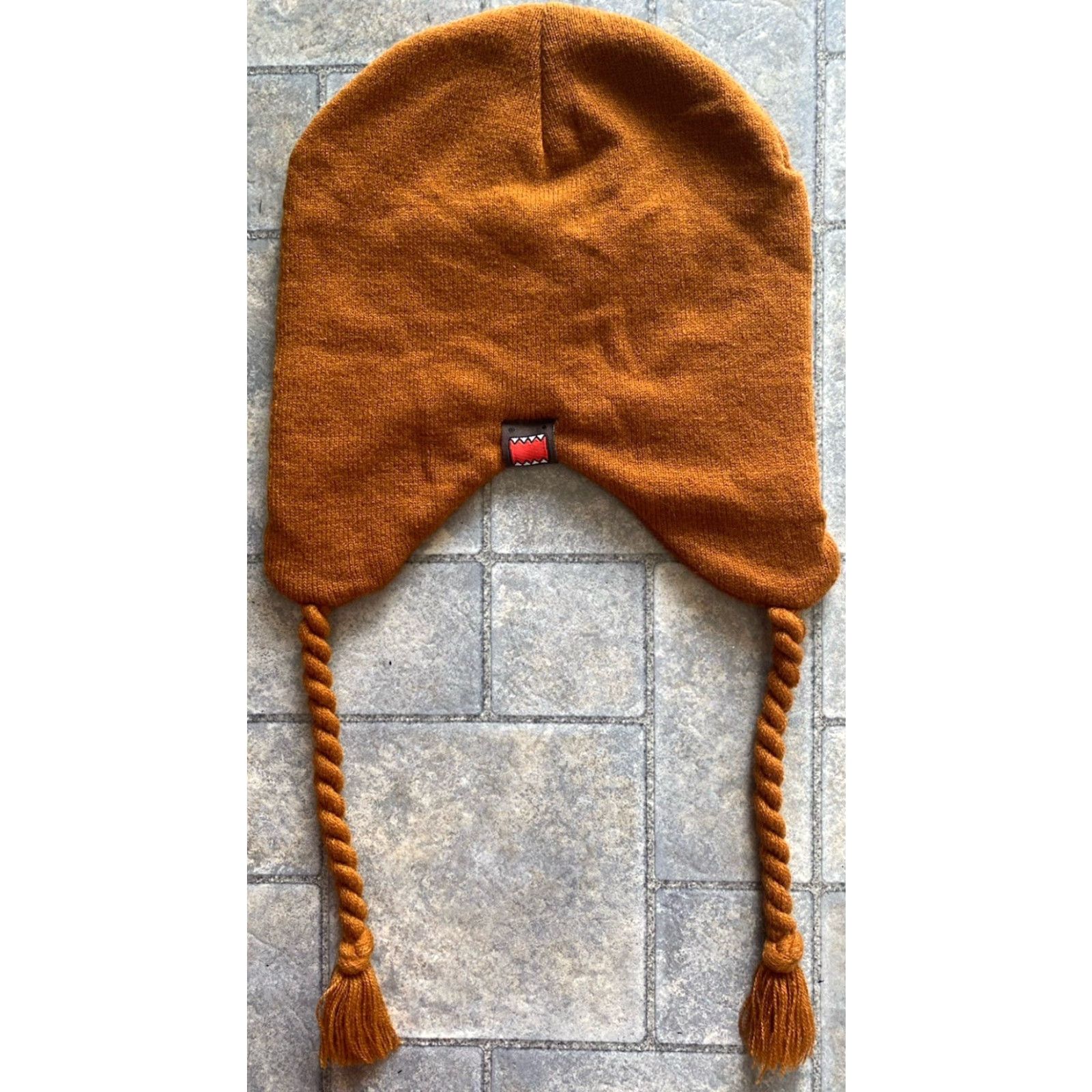 Vintage VINTAGE 2012 DOMO Beanie Winter Hat Brown One Size Men Mens One Size Brown Winter Beanie DOMO Hat Size ONE SIZE - 2 Thumbnail