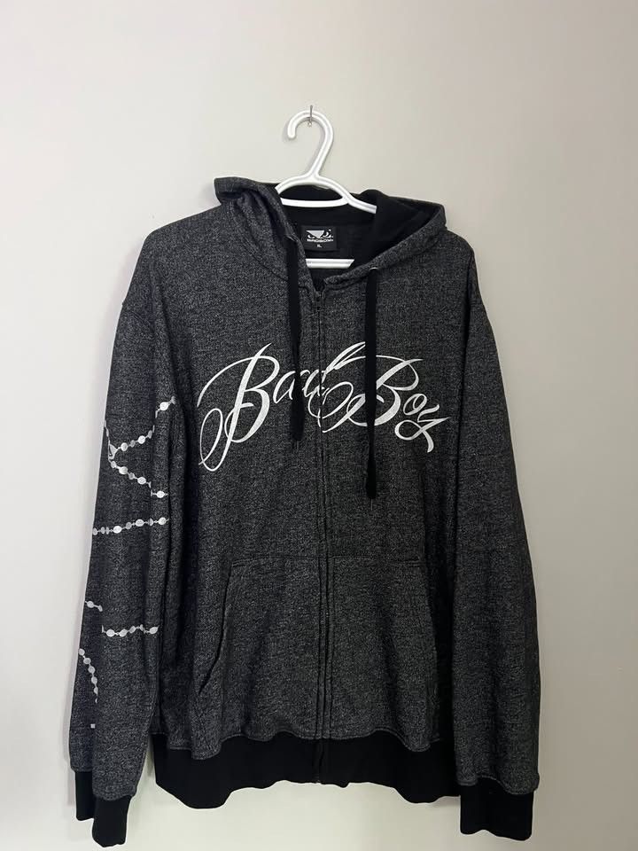 Other Vintage Bad Boy MMA Zip-Up Hoodie Heather - Y2K Goth Graphic Size US XL / EU 56 / 4 - 2 Thumbnail