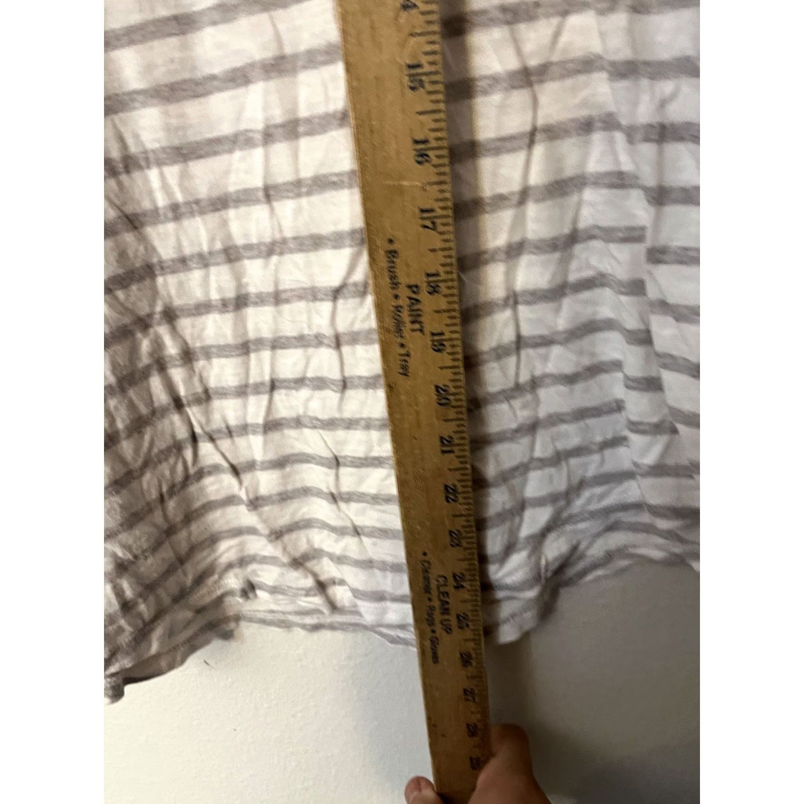 H&M H&M Basic Women’s White Striped Short Sleeve T Shirt L Casual Size L / US 10 / IT 46 - 4 Thumbnail