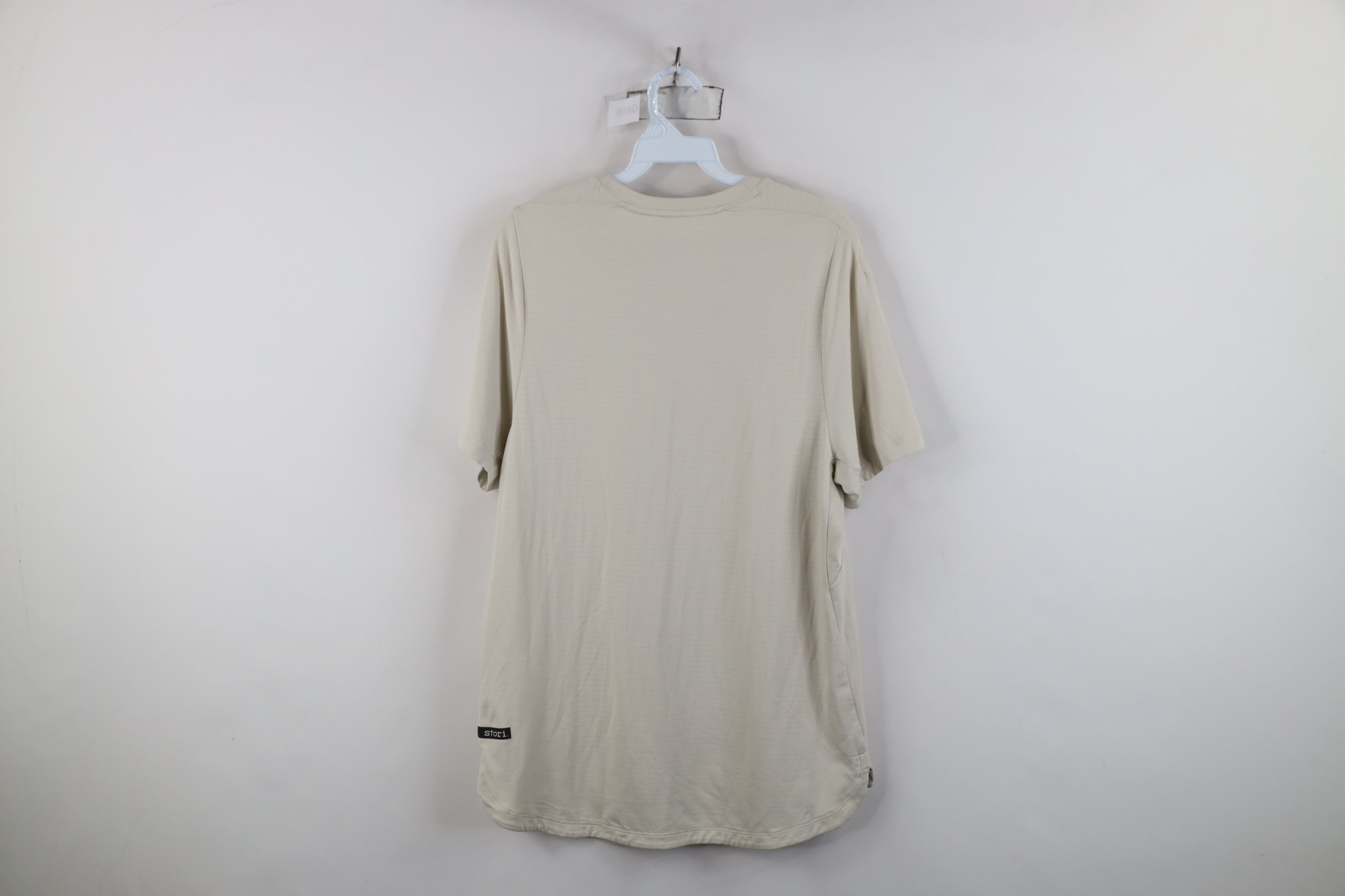 Vintage Stori Stretch Running Jogging Yoga Training T-Shirt Beige Size US S / EU 44-46 / 1 - 9 Thumbnail