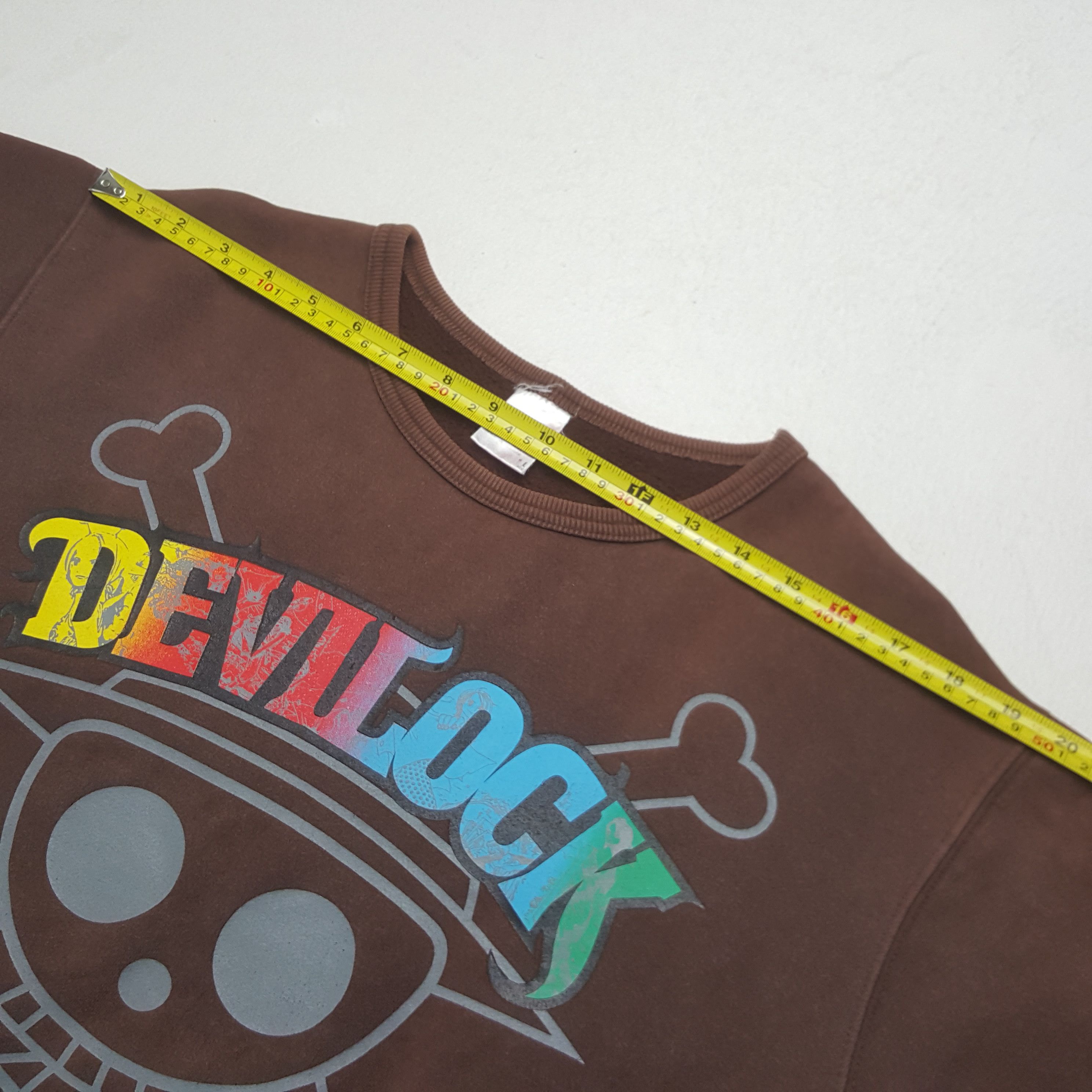 Devilock Vintage Devilock X One Piece Japan Anime Sweatshirt C295N13 Size US M / EU 48-50 / 2 - 5 Thumbnail