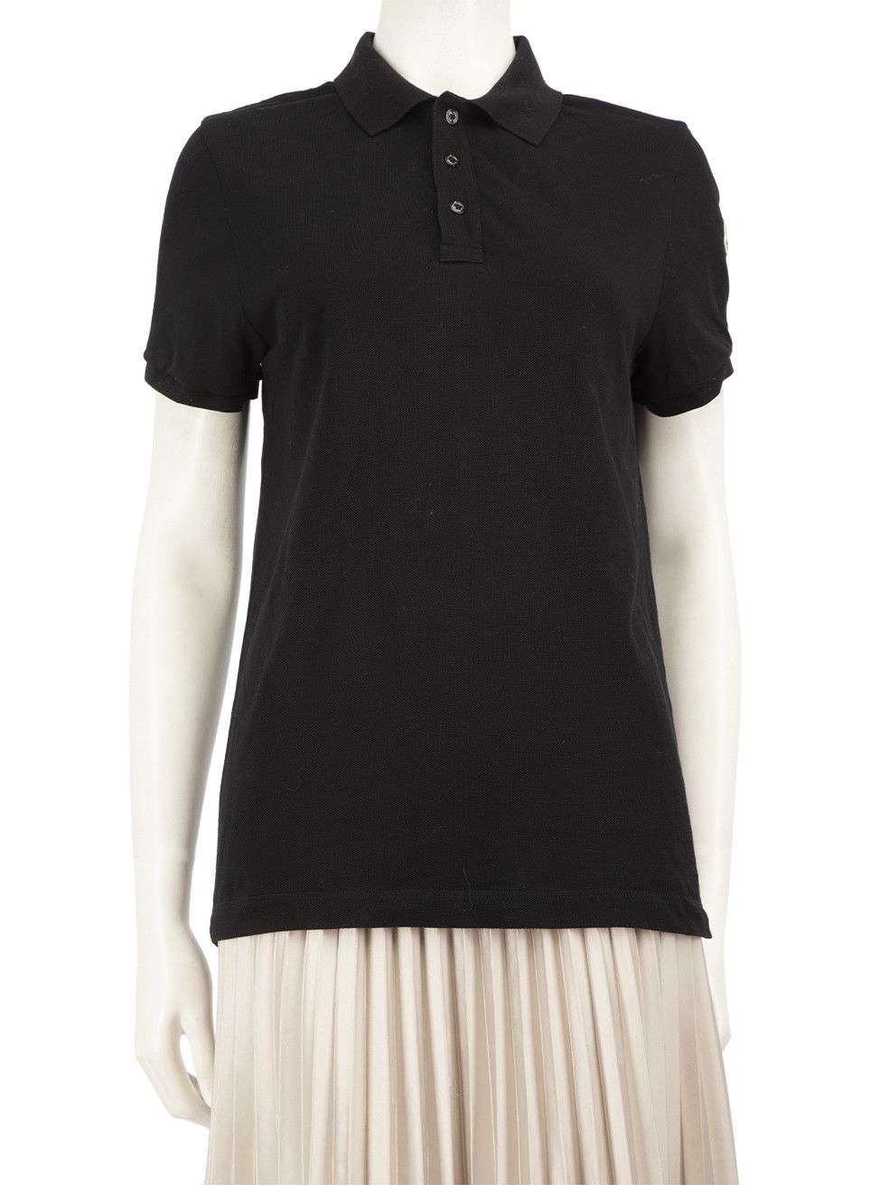 Moncler Black Logo Badge Polo Size M / US 6-8 / IT 42-44 - 1 Thumbnail