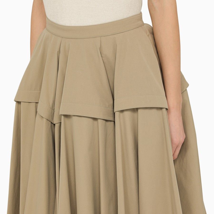 Bottega Veneta o1d2blof0824 Skirt in Beige Size 26" / US 2 / IT 38 - 5 Thumbnail