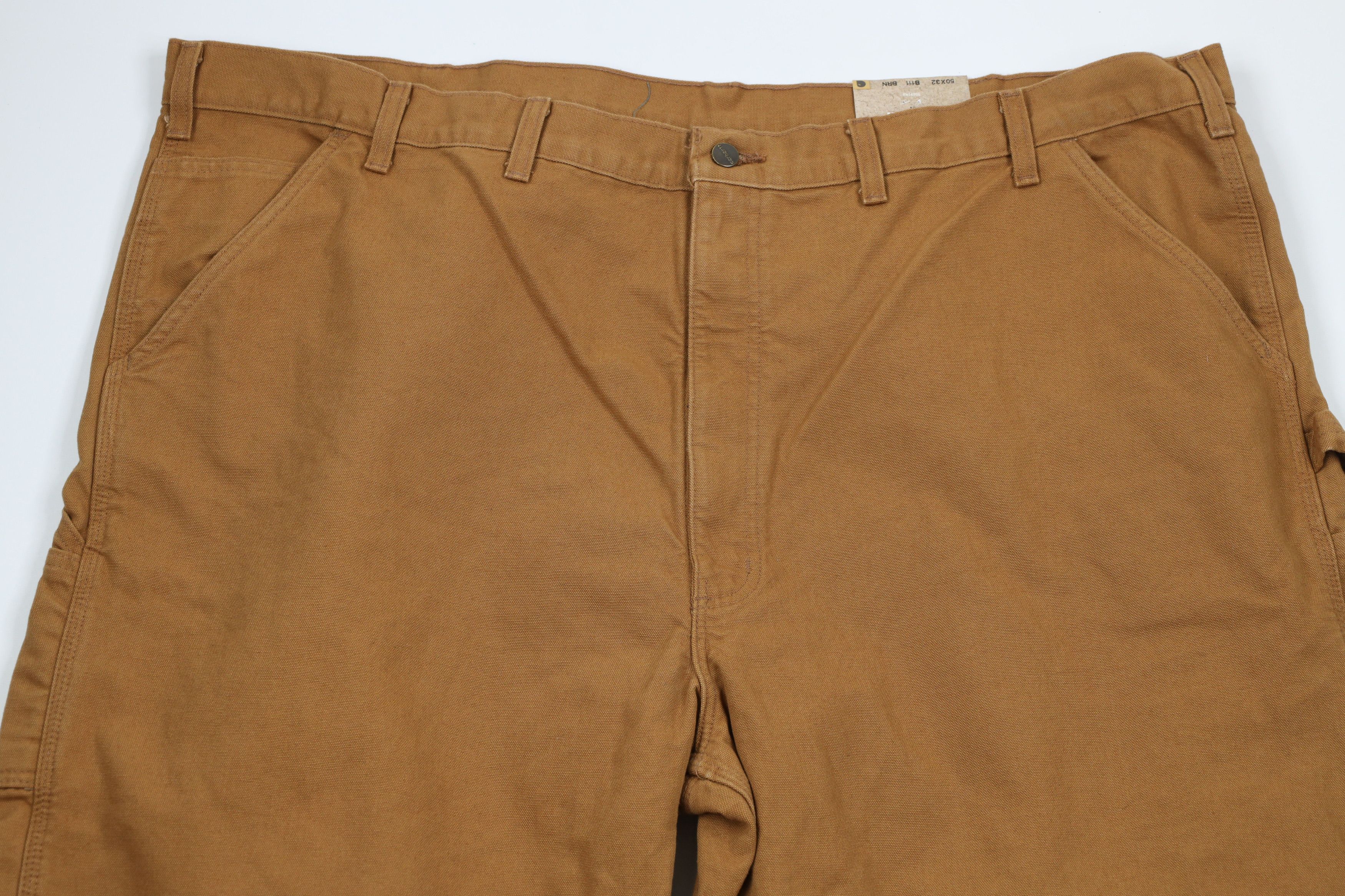 Carhartt × Vintage Deadstock Vintage Carhartt Wide Leg Dungaree Pants Brown Size US 44 / EU 60 - 2 Thumbnail