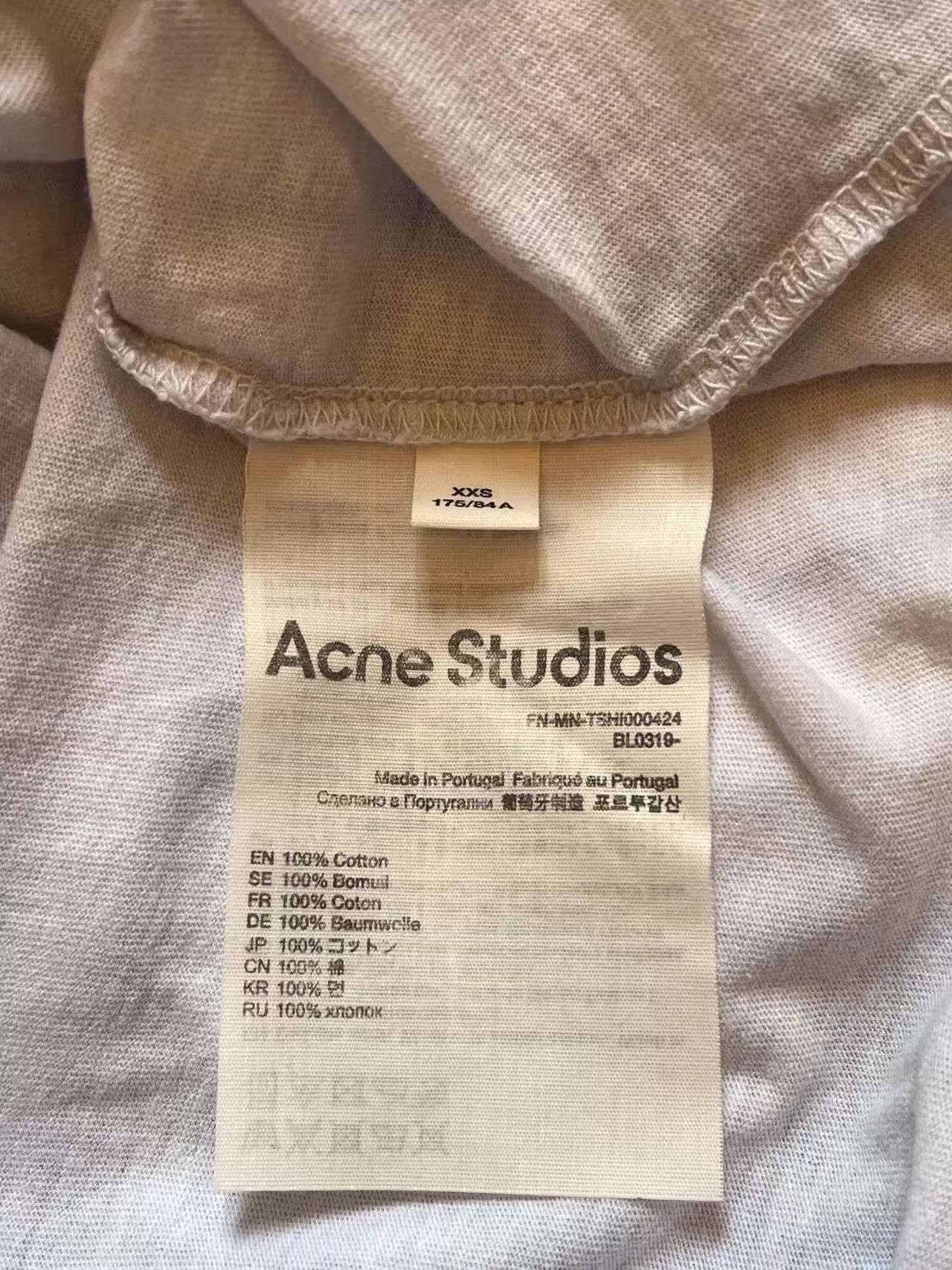 Acne Studios Acne SS22 Logo Crew Neck Short Sleeve Tee Men XS Size US XS / EU 42 / 0 - 4 Thumbnail