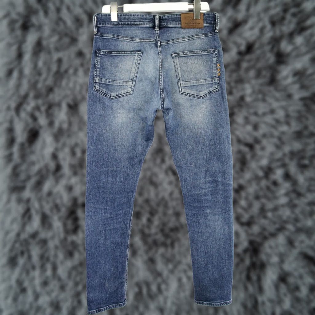 Scotch & Soda SCOTCH & SODA Ralston Jeans Men's W31/L32 Slim Stretch Buttons Fade Effect Slim Fit Blue Jeans Mens W31/L32 Size US 31 - 1 Thumbnail