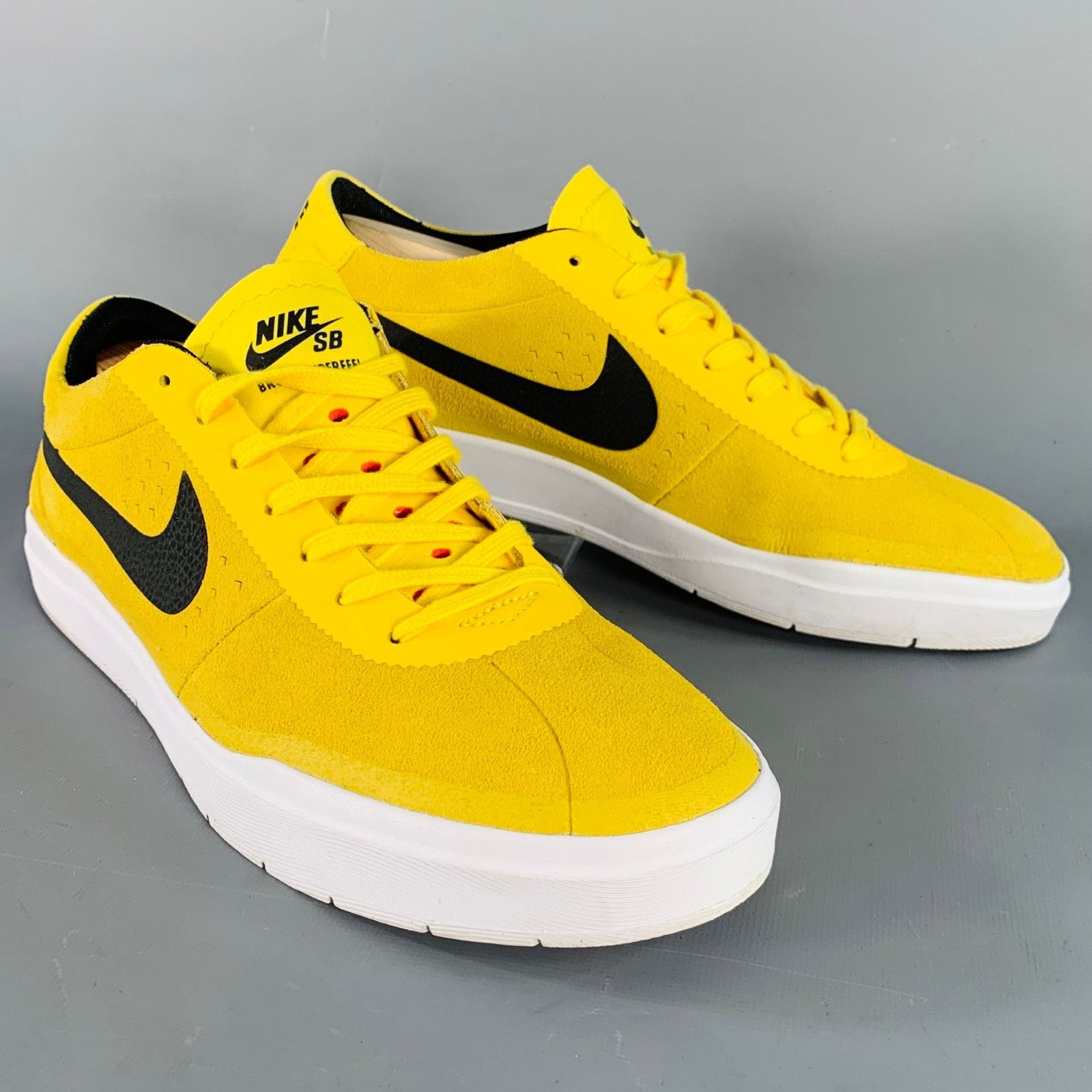 Nike SB Bruin Hyperfeel Yellow Black Suede Lace-Up Sneakers Size US 10 / EU 43 - 1 Thumbnail