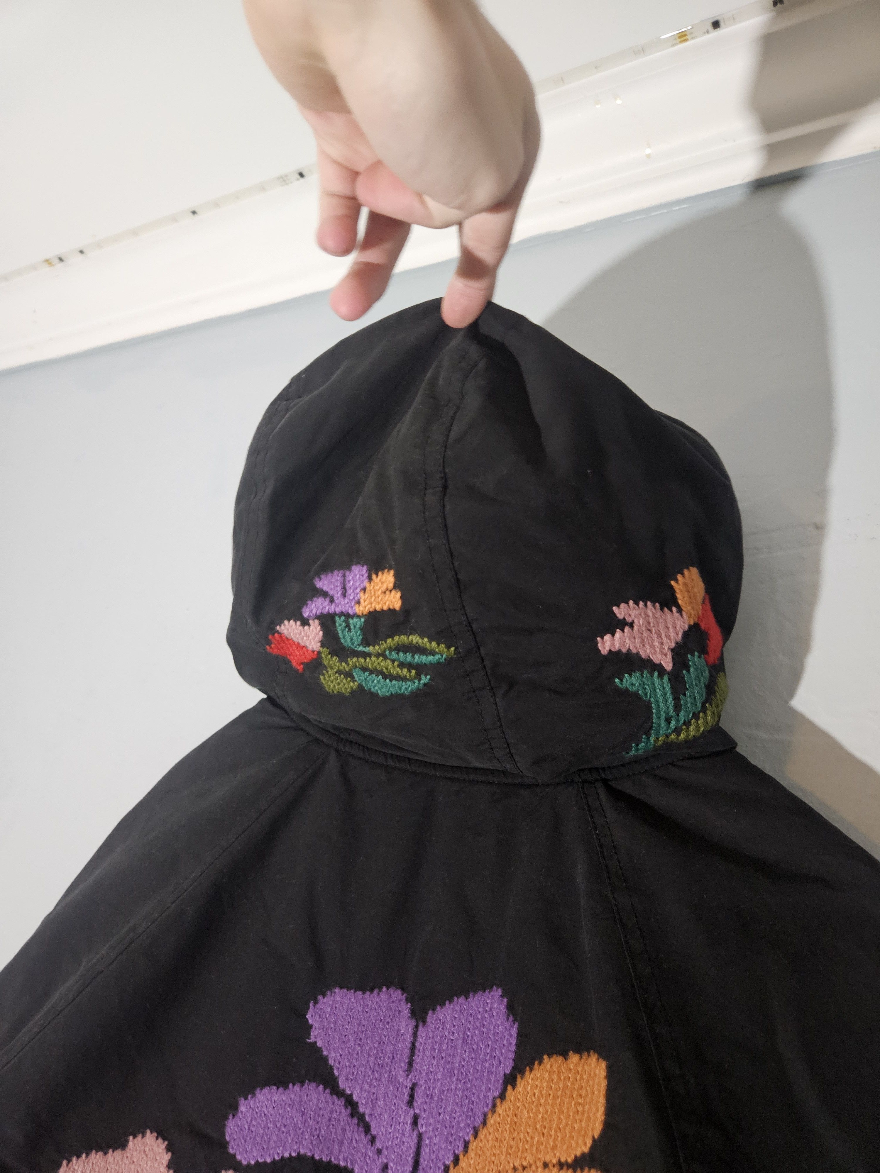 Supreme Supreme Oversized Needlepoint Quilted Black Hooded Jacket Size US S / EU 44-46 / 1 - 3 Thumbnail