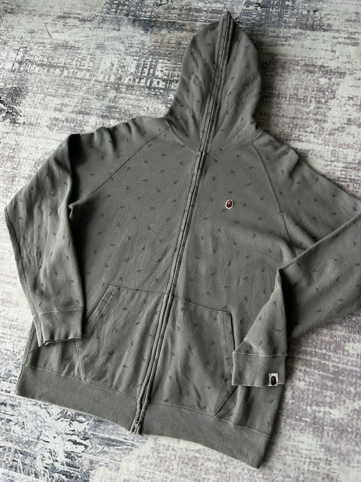 Bape Vintage Bapesta FullZip Monogram Hoodie Size US M / EU 48-50 / 2 - 5 Thumbnail