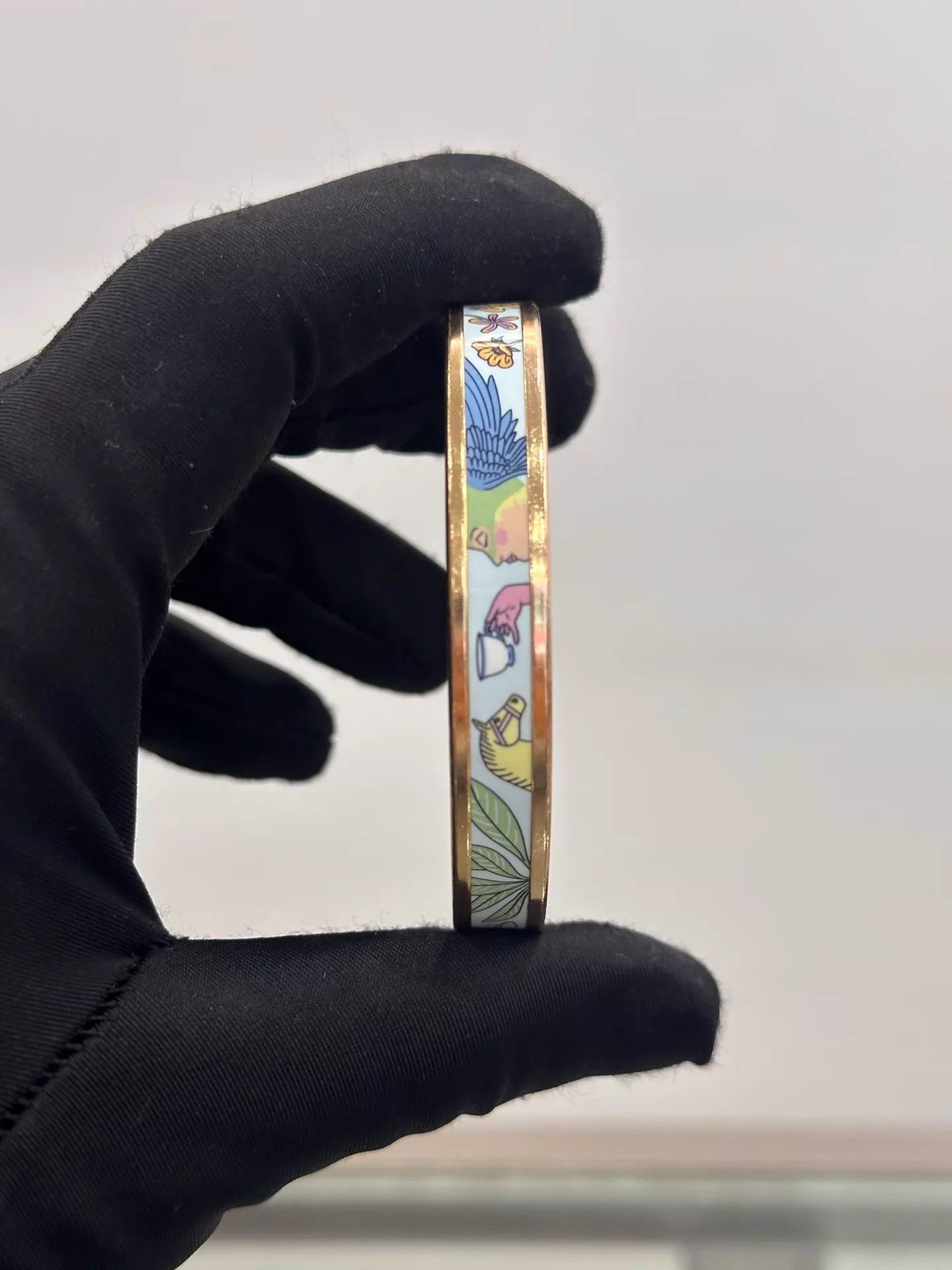 Hermes Hermes Tea For Two HorseHead Logo Bangle 62mm 99New Size ONE SIZE - 4 Thumbnail