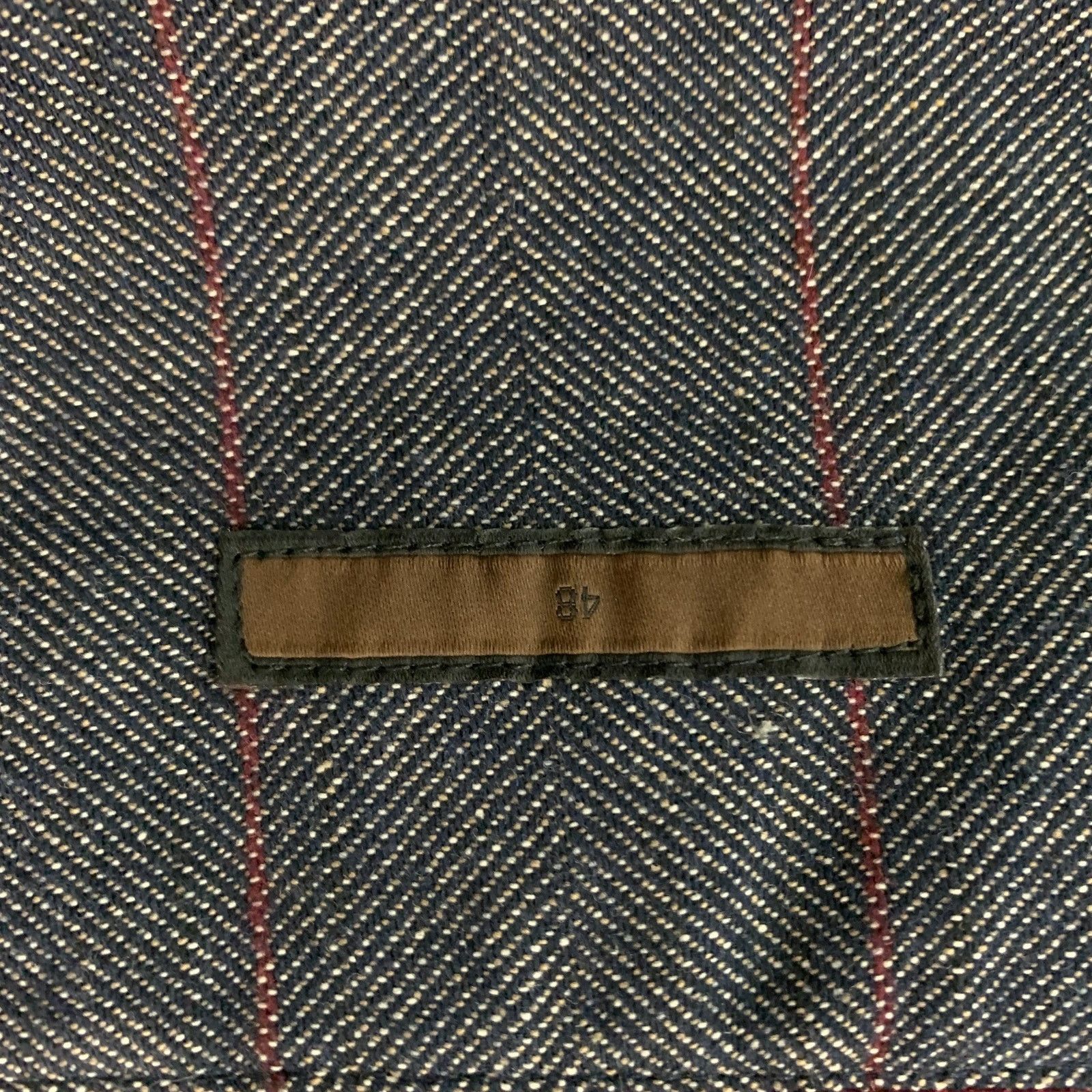 Other Size 38 Navy White & Red Pinstripe Sport Coat Size 38R - 6 Thumbnail