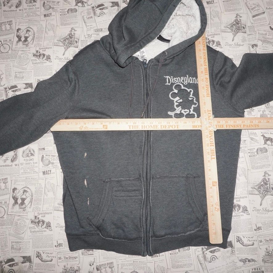 Disney XXL -Vintage Y2K Disneyland Mickey Mouse sherpa lined hoodie Size XXL / US 16-18 / IT 52-54 - 4 Thumbnail