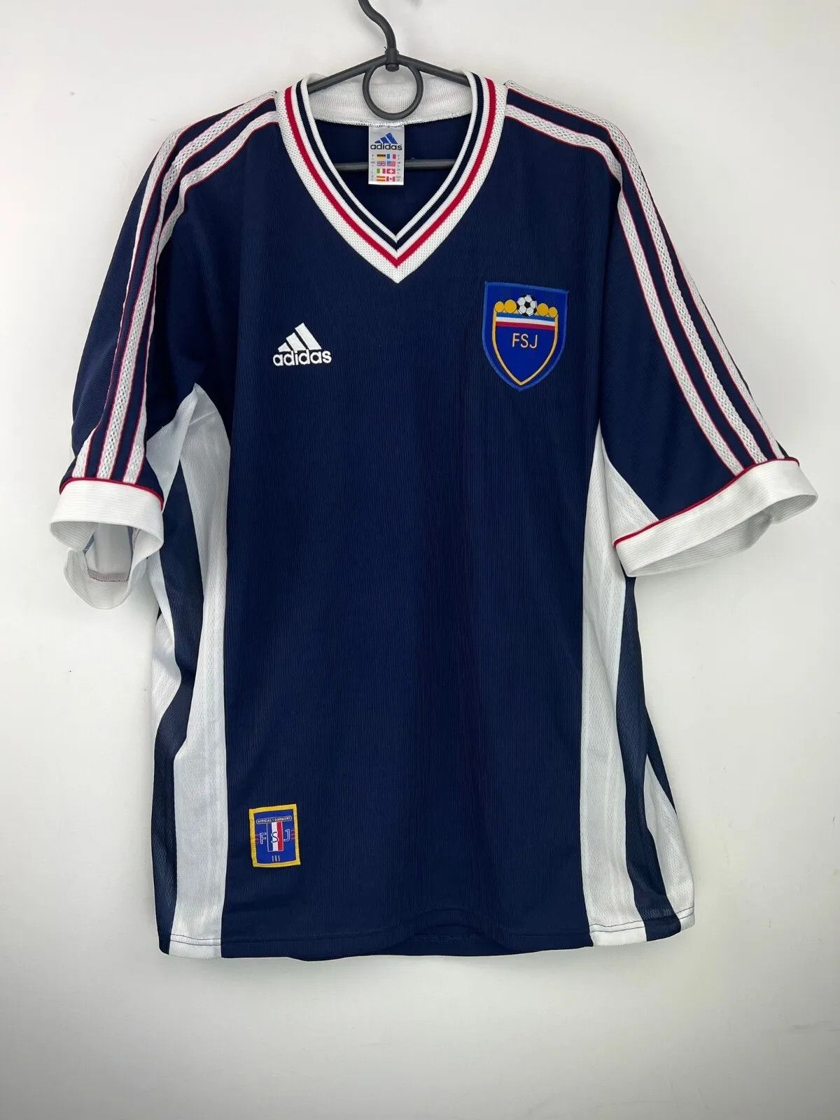 Vintage Vintage Yugoslavia 1998 - 2000 Home #7 Đorđević FOOTBALL Size US L / EU 52-54 / 3 - 13 Thumbnail