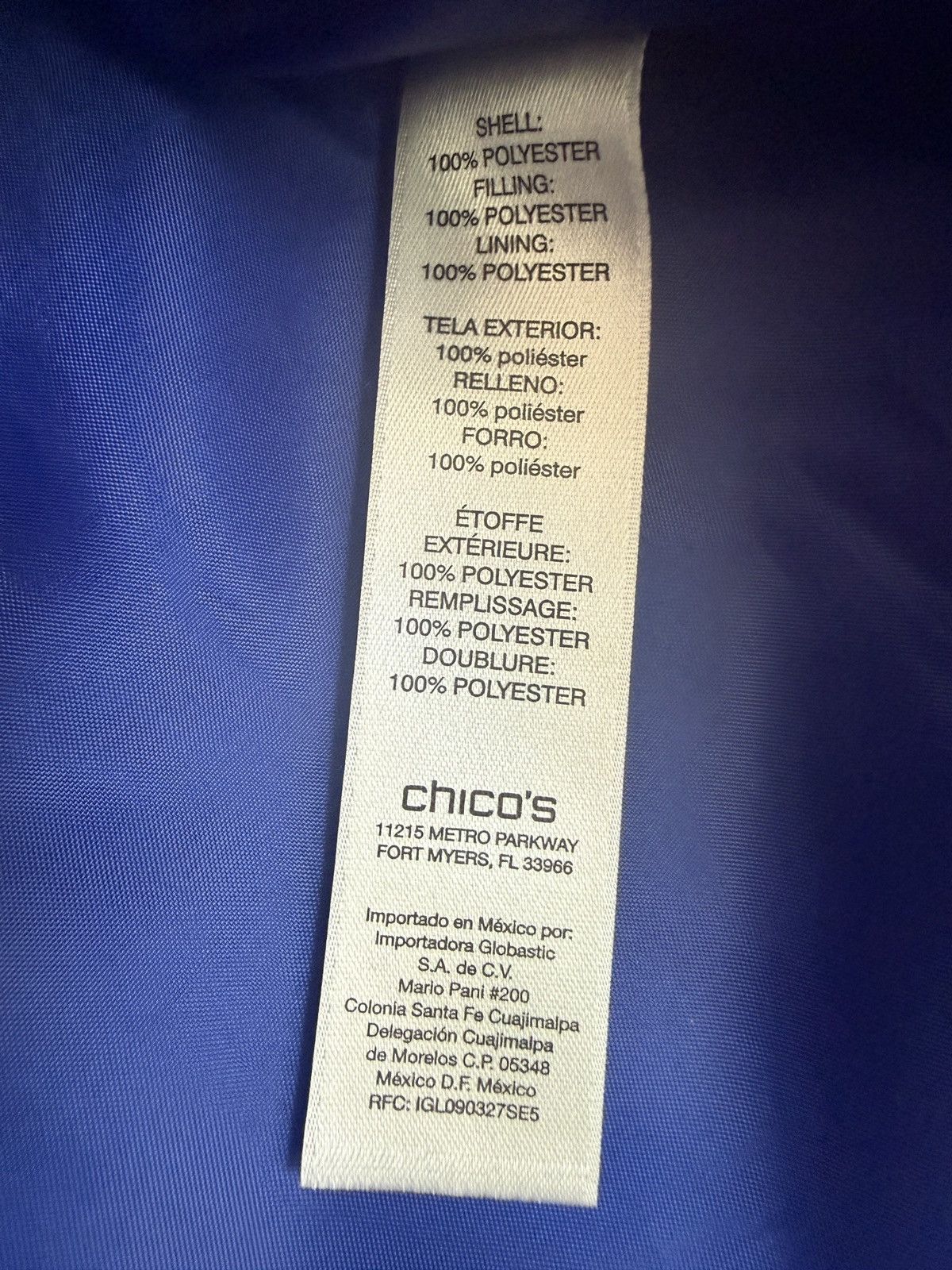 Chicos Weekends by Chico’s Quilted Zip Up Bright Geometric Jacket Size L / US 10 / IT 46 - 3 Thumbnail