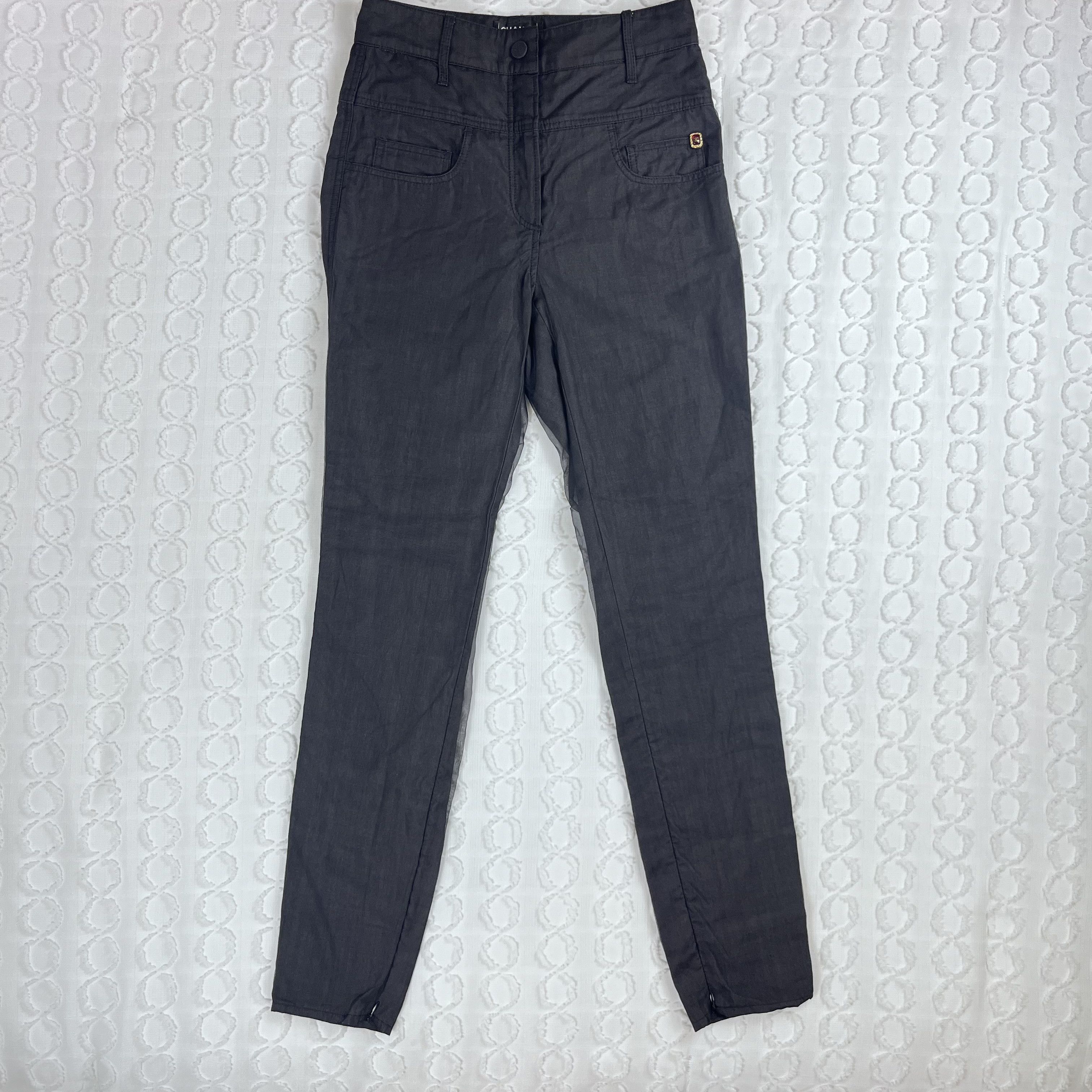 Chanel Chanel SS07 Runway Look 29 High-waisted Black Trousers Size 27" / US 4 / IT 40 - 13 Thumbnail