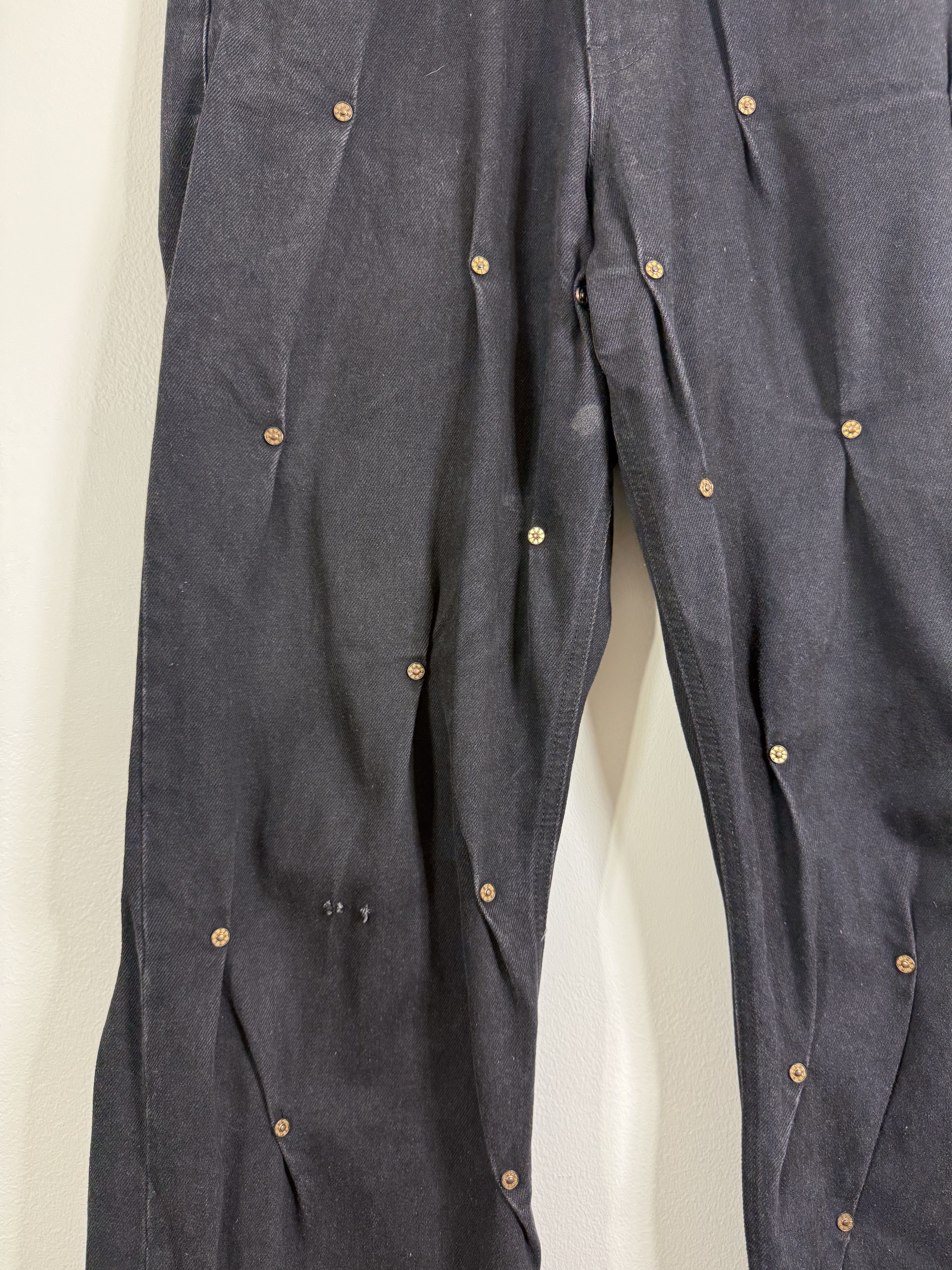 Kusikohc Black Riveted Denim Size US 32 / EU 48 - 3 Thumbnail