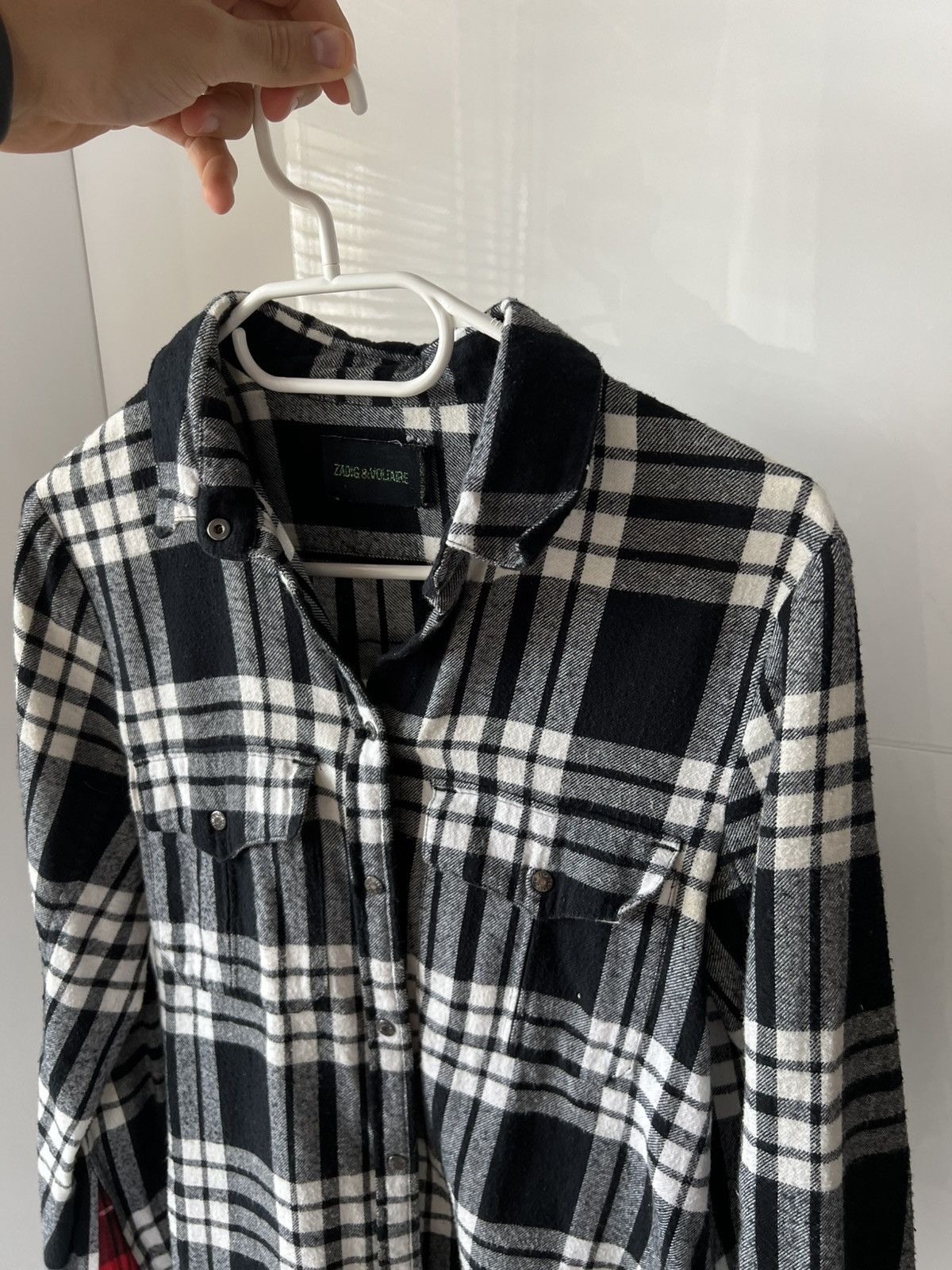 Zadig & Voltaire Zadig & Voltaire Tessy Patch Big Logo ‘Scull’ Flanel Shirt Size US XS / EU 42 / 0 - 3 Thumbnail