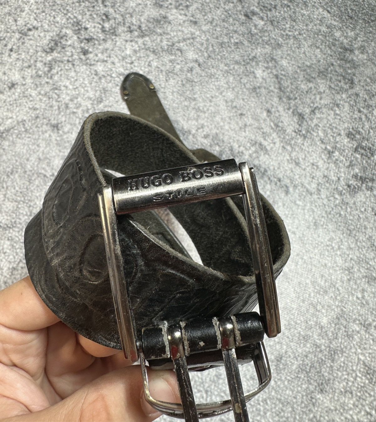 Hugo Boss Y2K Hugo Boss Logo Belts Leather Streetwear Rare USA Style Size ONE SIZE - 2 Thumbnail