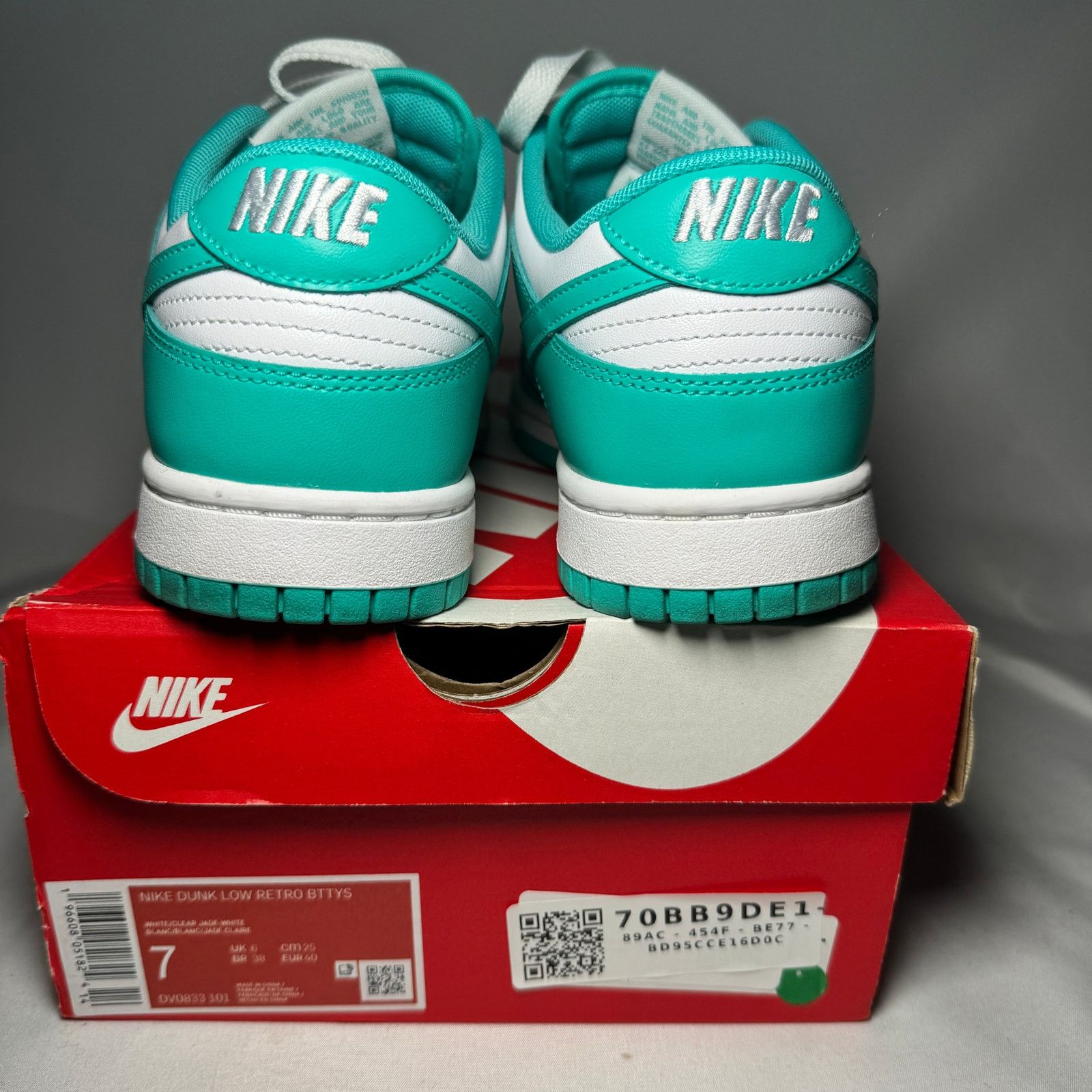 Nike Size 7 - Nike Nike Dunk Low Clear Jade Men's Shoes Size US 7 / EU 40 - 5 Thumbnail