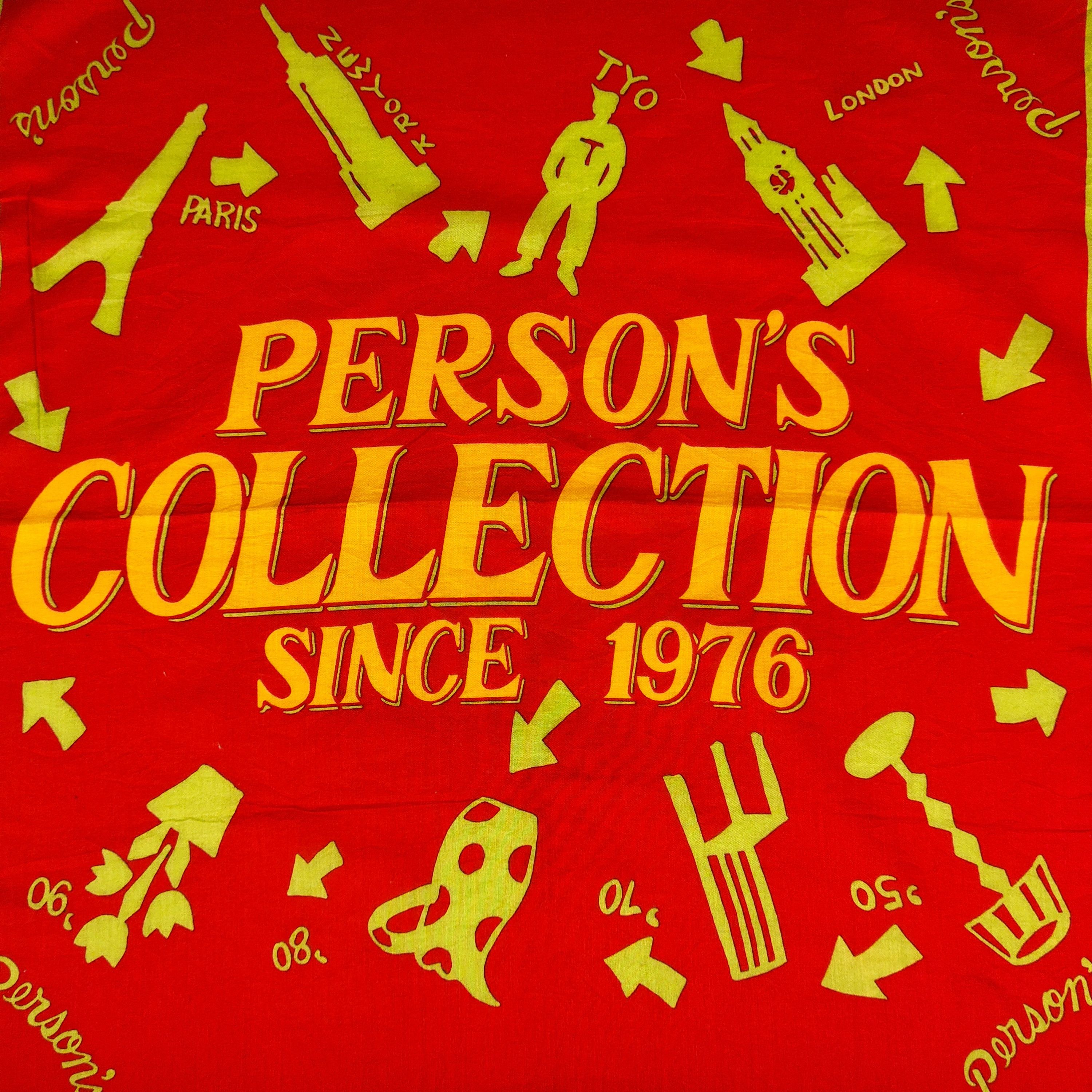 PERSON'S × Vintage Person's Handkerchief / Neckerchief / Bandana FZ560 Size ONE SIZE - 5 Thumbnail