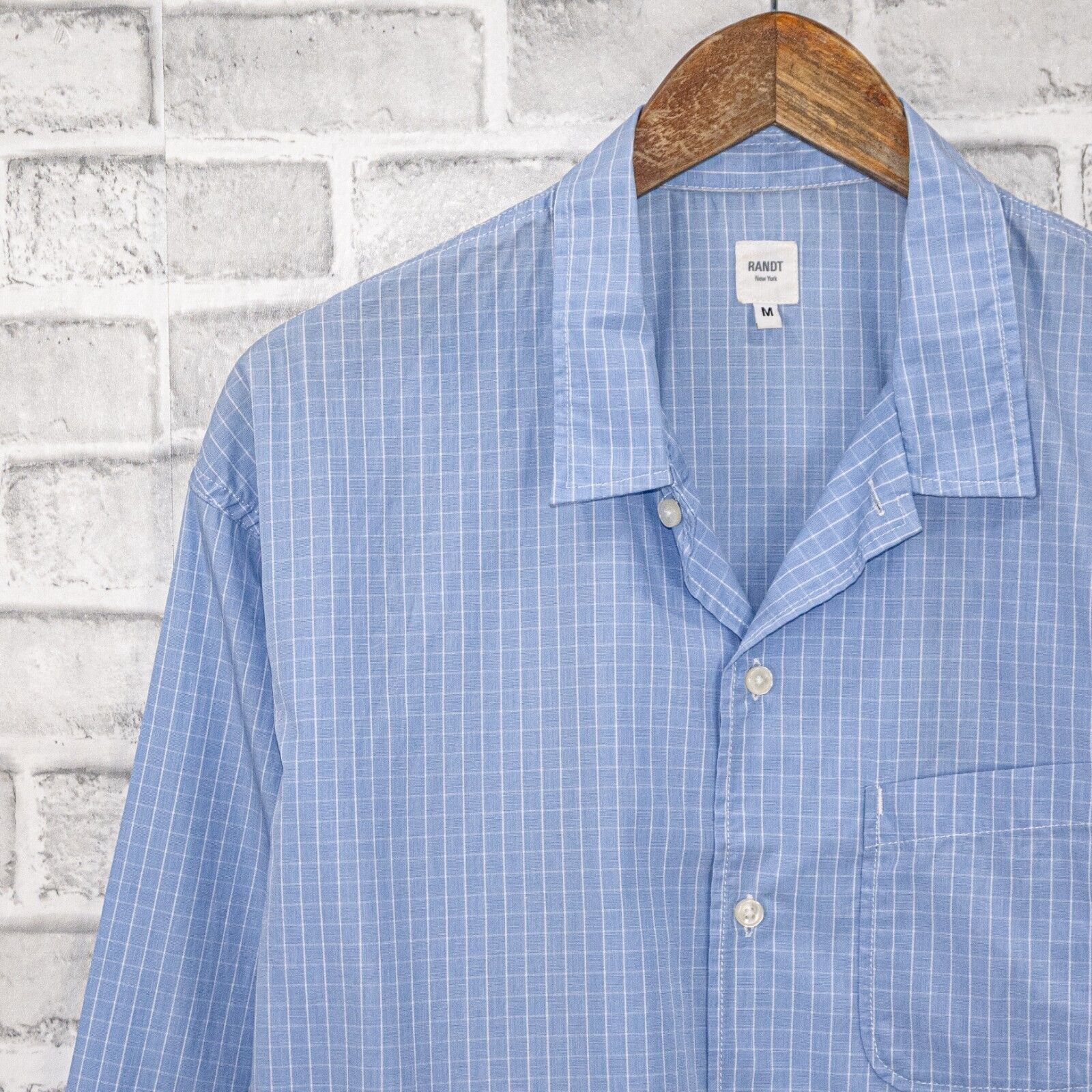 Rough & Tumble Rough & Tumble Long Shirt in Blue Graph Check Button up Size US M / EU 48-50 / 2 - 3 Thumbnail