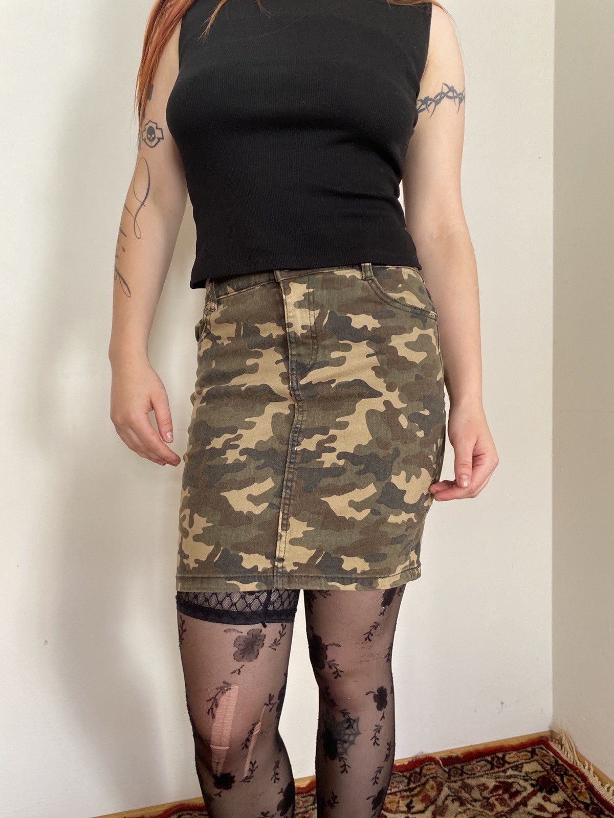 Vintage Vintage military denim skirt Size 27" / US 4 / IT 40 - 3 Thumbnail