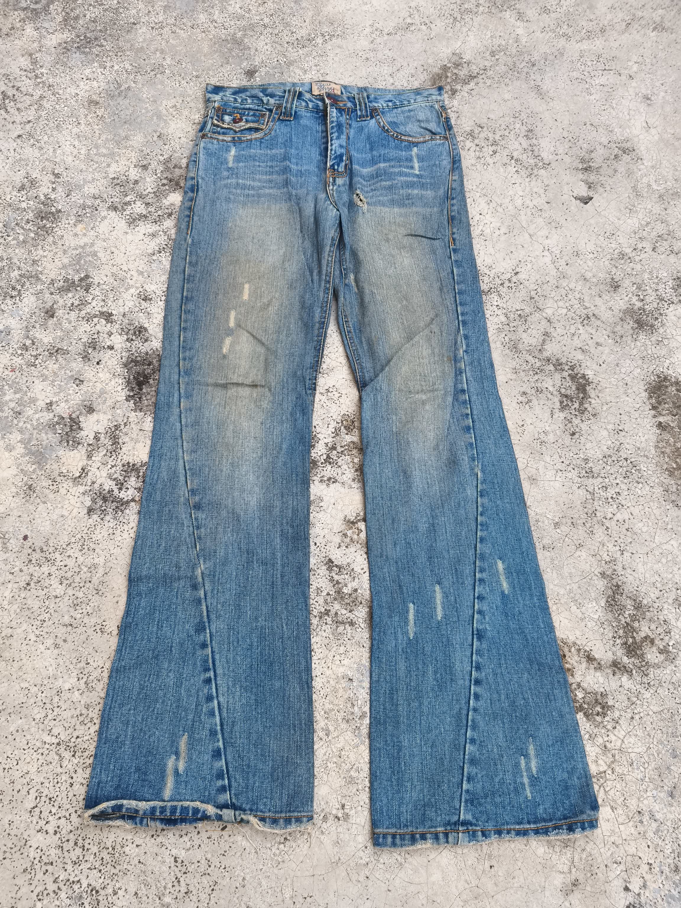 Flare🔥🔥🔥 Nylaus Jeans LGB distressed Denim