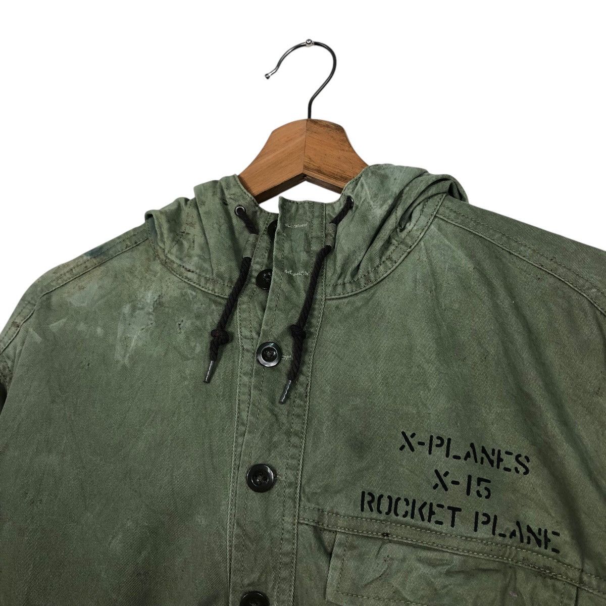 Avirex 📌Vintage Military Avirex Duck Canvas Rocket Plane Size US L / EU 52-54 / 3 - 17 Thumbnail