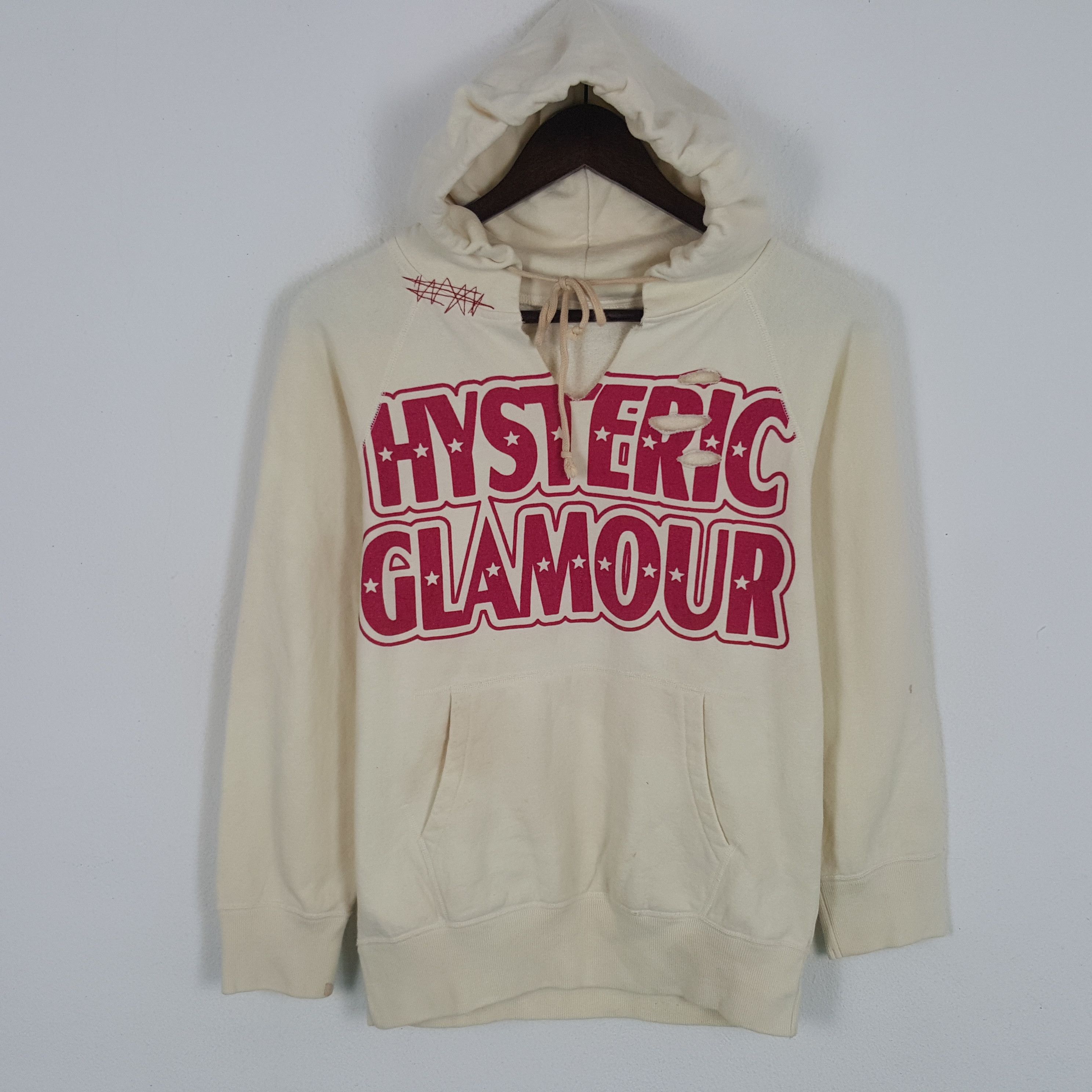 Hysteric Glamour × Vintage Vintage Hysteric Glamour Distressed Sweatshirt Hoodies Size US S / EU 44-46 / 1 - 1 Thumbnail