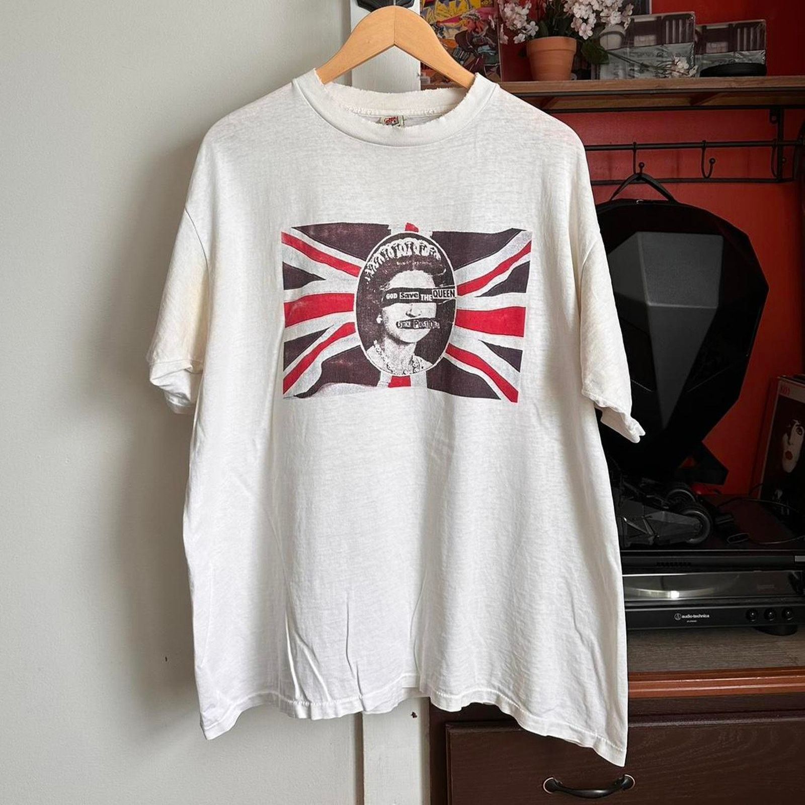 image of Band Tees x Rock Tees Vintage Sex Pistols Shirt in White, Men's (Size XL)