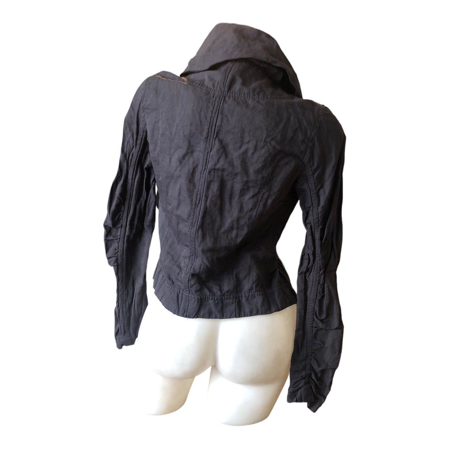 Cop Copine The Cop Copine Lace Wrap Around Modular Collar Jacket Size ONE SIZE - 4 Thumbnail