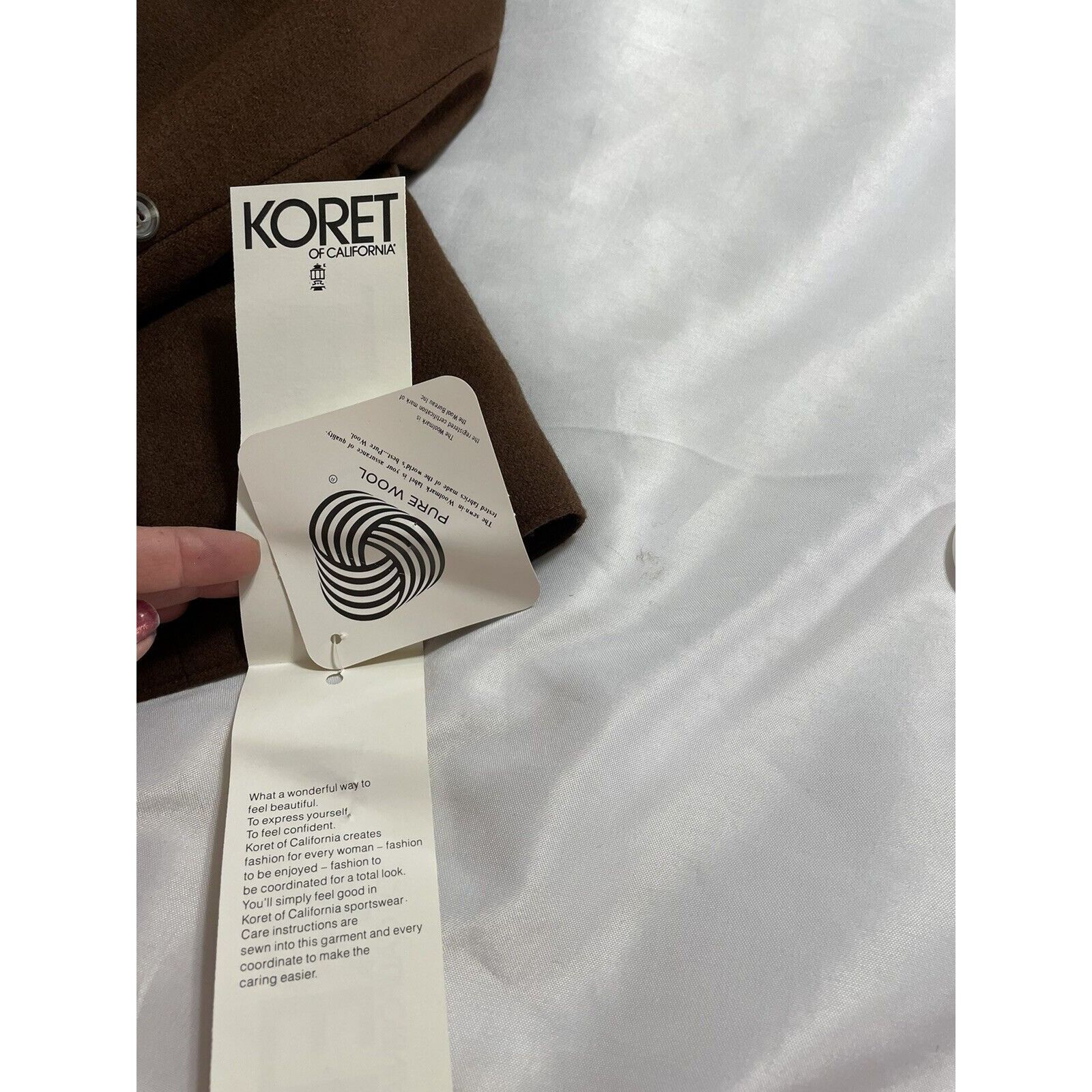 Vintage Vintage 70s Koret Of California Pure Wool Brown Women’s Size Size M / US 6-8 / IT 42-44 - 4 Thumbnail