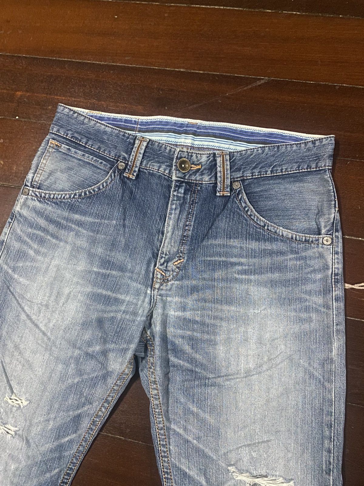 If Six Was Nine Edwin Exclusive Vintage Lgb Style Denim distressed mud wash Size US 36 / EU 52 - 6 Thumbnail