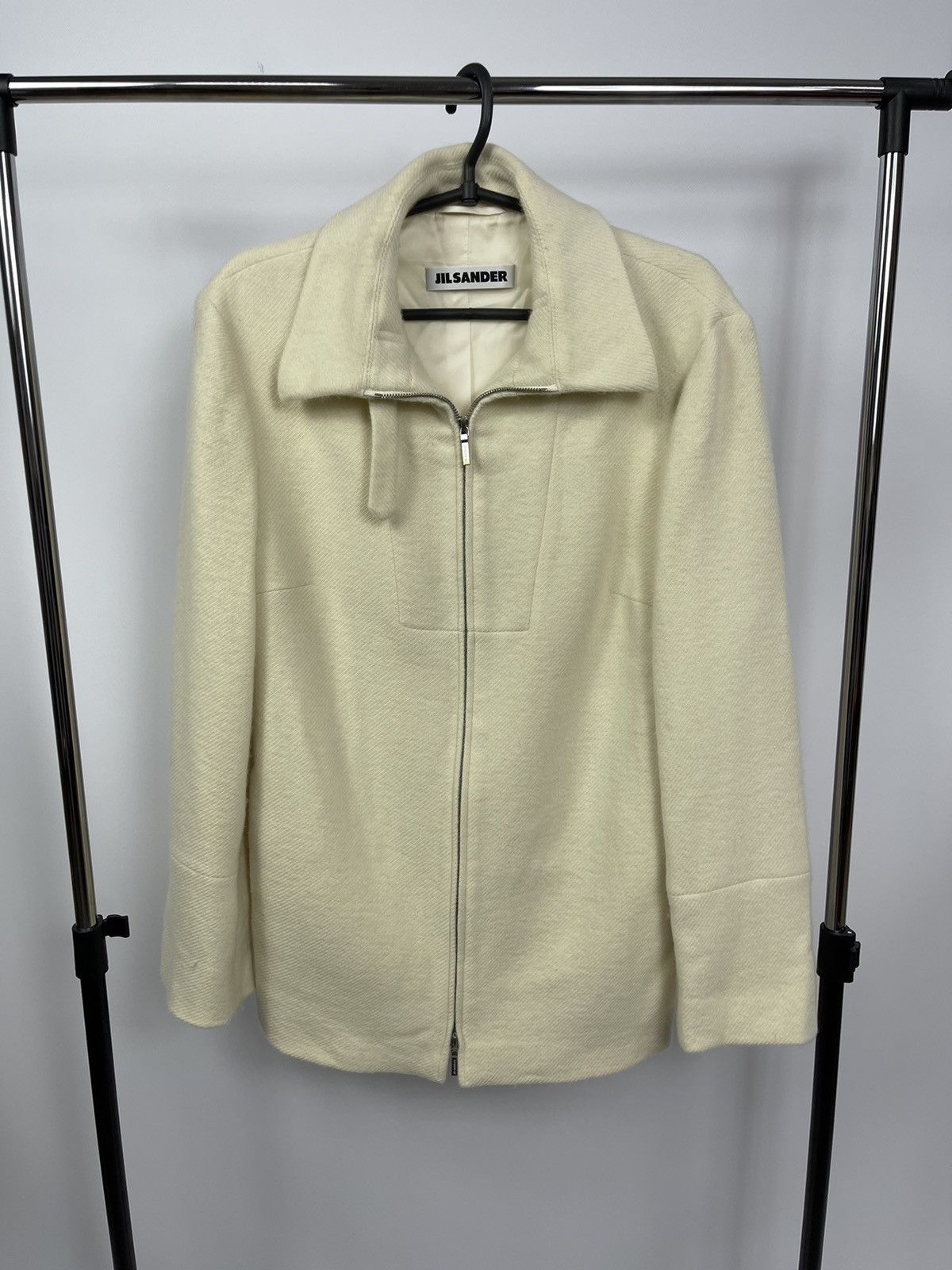 Jil Sander Jacket Woman’s Size 40 RIRI 100% Cashmere Beige