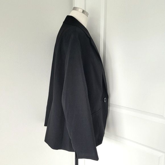 Kasper Single Button Double Slit Pocket Long Slv Blazer Sz 20W Work Size 3XL / US 20-22 - 12 Thumbnail