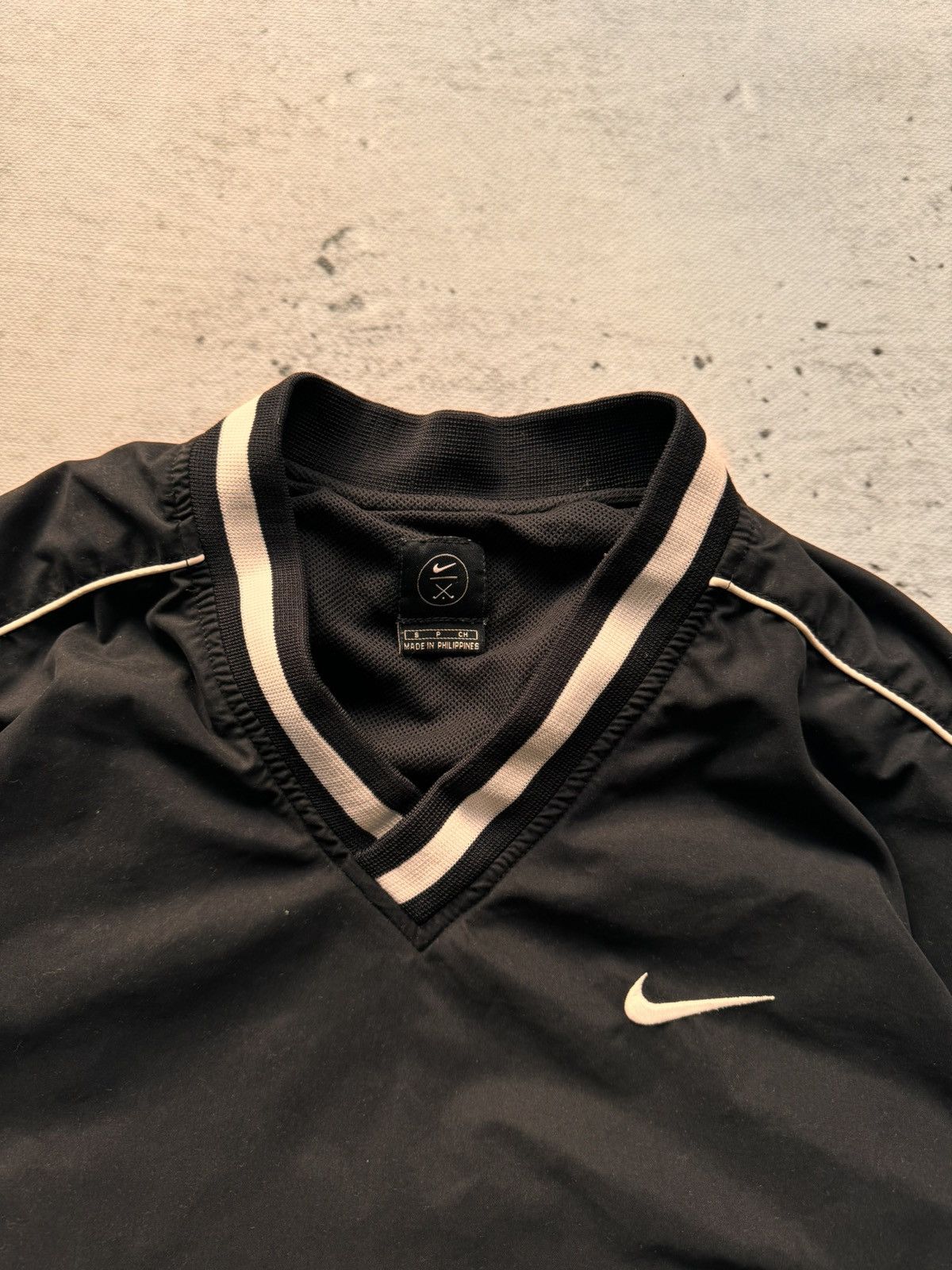 Nike × Vintage NIKE NYLON VINTAGE BASIC LOGO OVERSIZE BOXY SWEATSHIRT Size US S / EU 44-46 / 1 - 5 Thumbnail