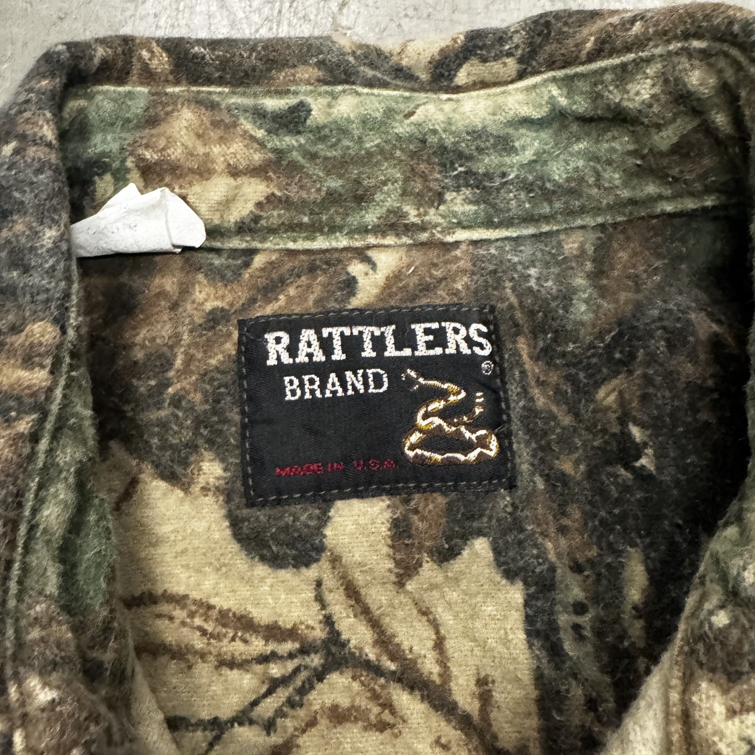 Realtree × Vintage VTG 90s Rattlers Brand RealTree Camo Button Down Shirt Size US L / EU 52-54 / 3 - 4 Thumbnail