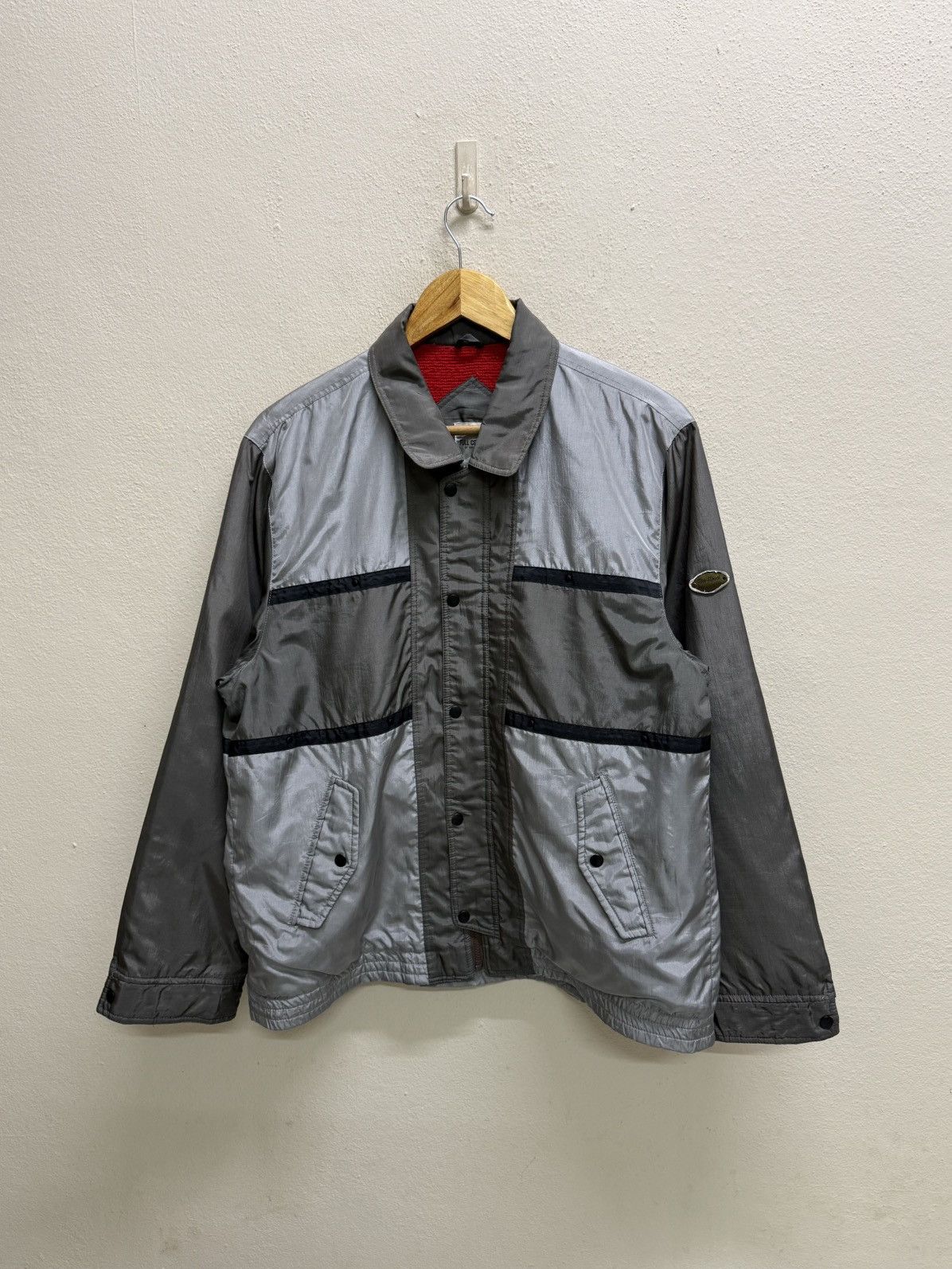 Full Count & Co. Full count by Mar-Medi grey and silver paneled nylon jacket Size US M / EU 48-50 / 2 - 19 Thumbnail