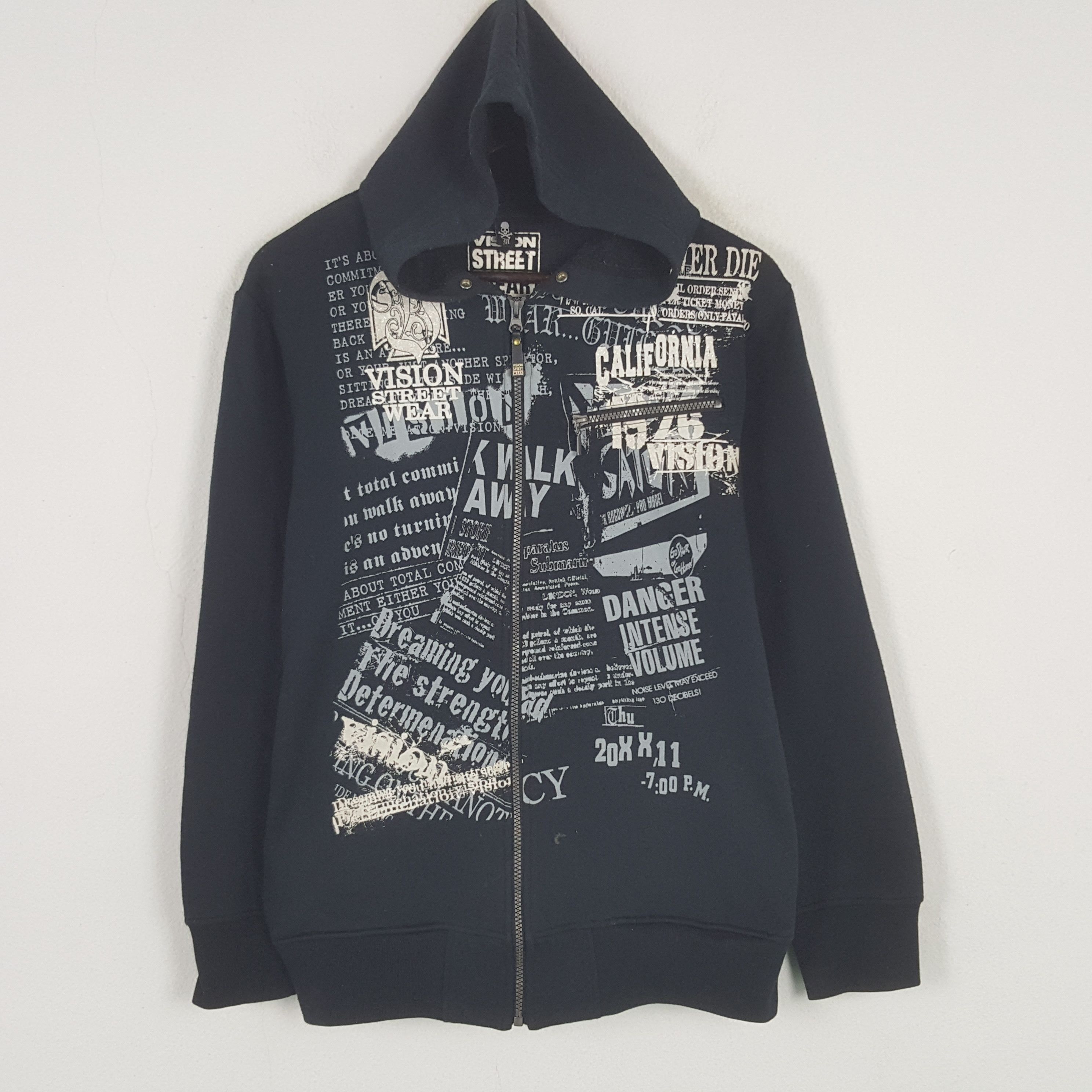Vintage × Vision Streetwear Vintage Vision Streetwear Zipper Sweatshirt Hoodies Size US S / EU 44-46 / 1 - 1 Thumbnail