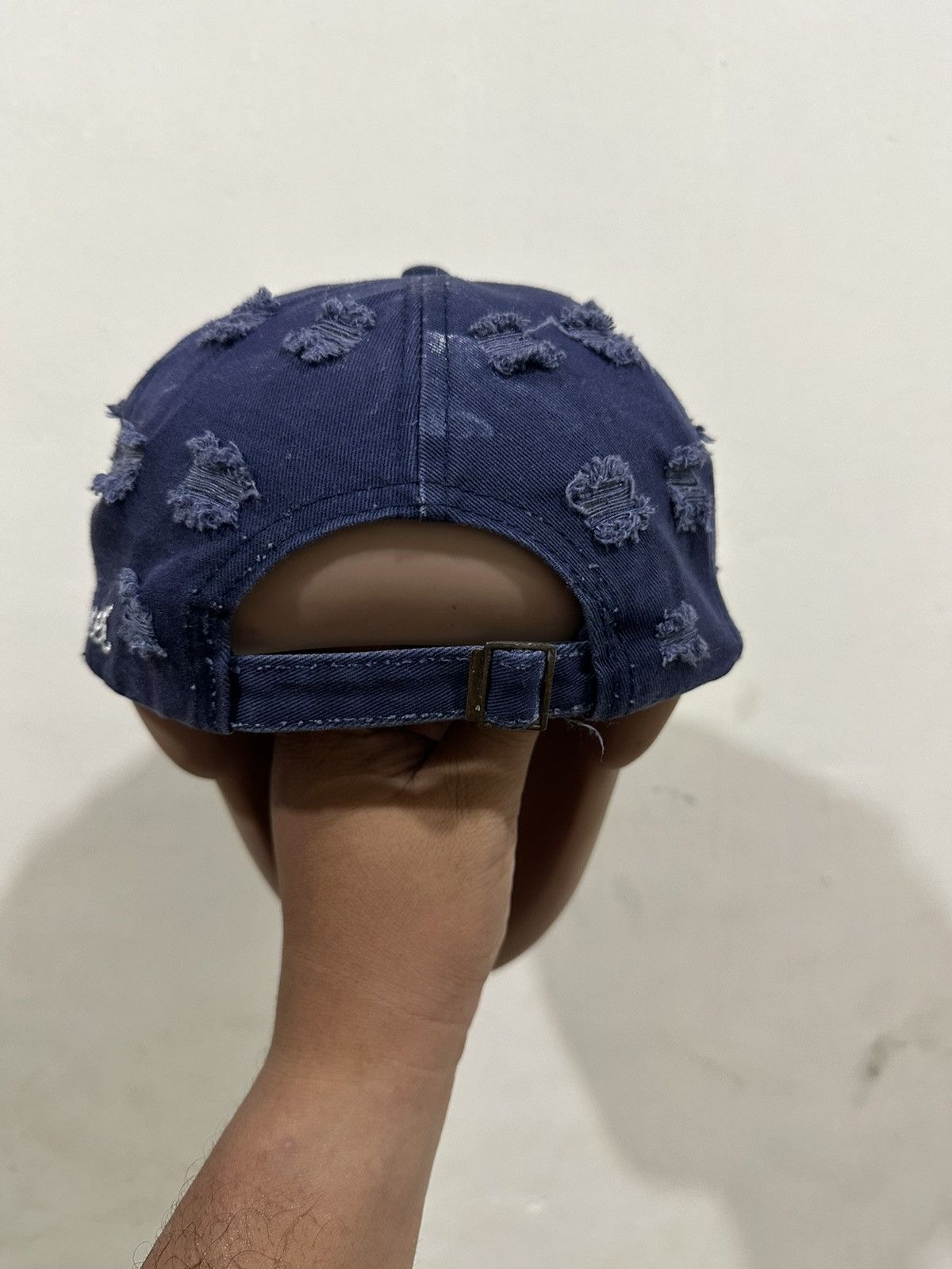 Vintage Distress Denim Hat Size ONE SIZE - 4 Thumbnail
