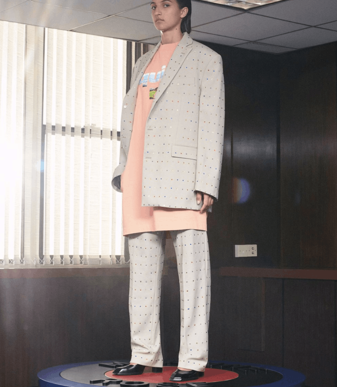 Martine Rose New AW21 Martine Rose Rhinestone Jewel Tailored Jacket Suit Size US 30 / EU 46 - 2 Thumbnail