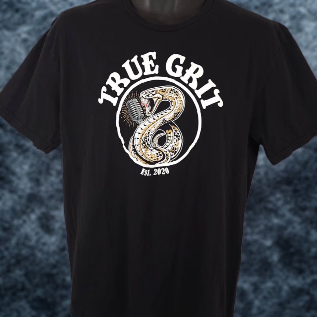 Gildan True Grit T Shirt Mens Large Black Las Vegas Rock & Roll Blues Band Tee Size US L / EU 52-54 / 3 - 1 Thumbnail