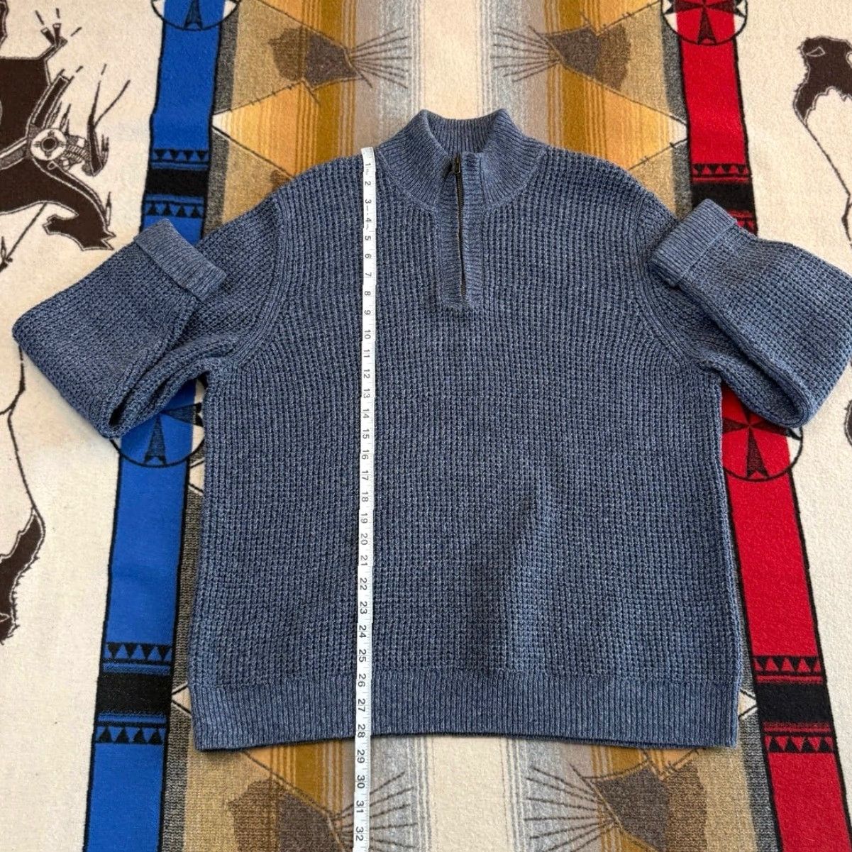 Vintage VINTAGE L.L. Bean Pullover Knit Sweater 1/4 Zip Size XL Men’s Blue Long Sleeve Size US XL / EU 56 / 4 - 6 Thumbnail