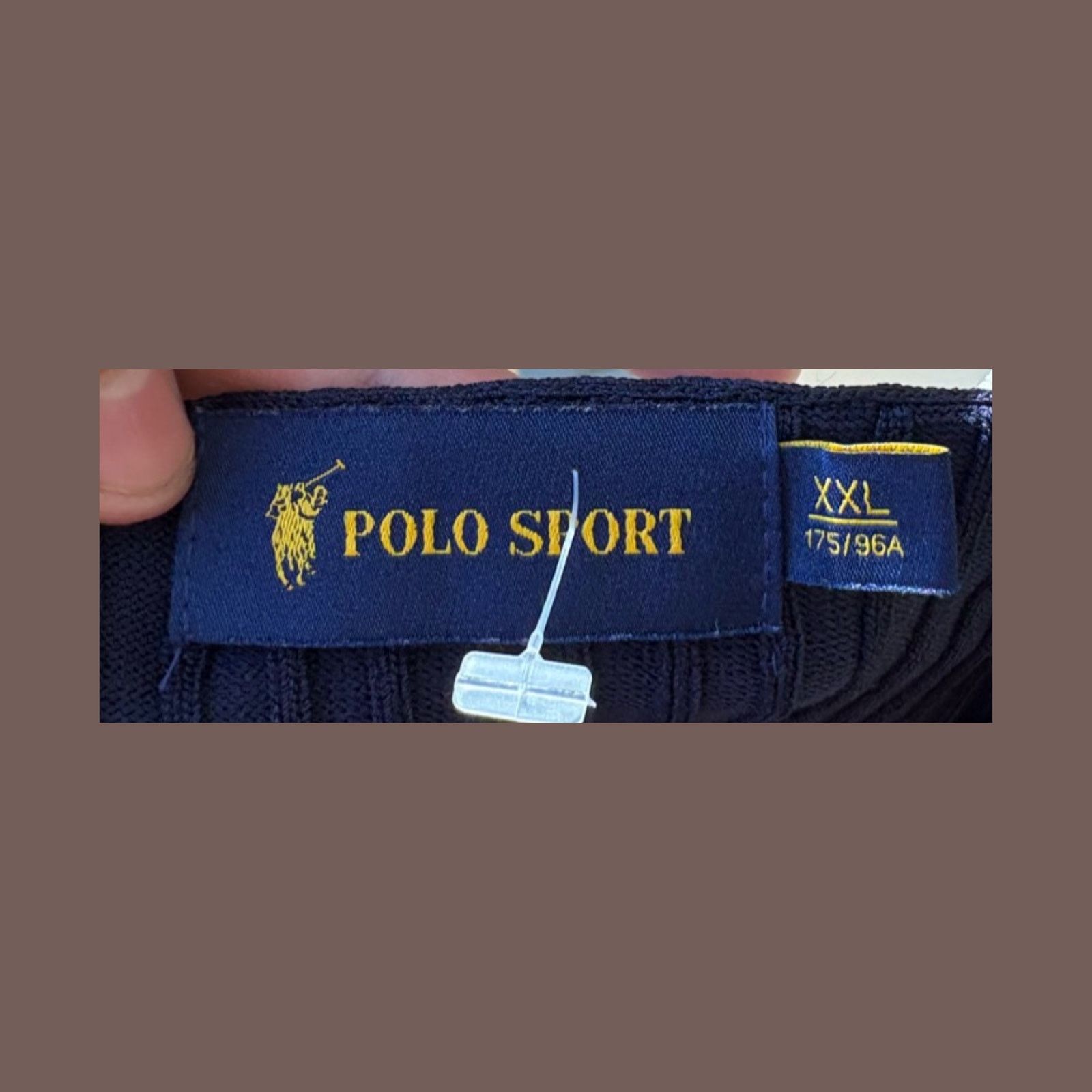 Polo Ralph Lauren × Vintage VTG Varsity Dress | Polo Sport Navy Knit | Coquette Y2K Size M / US 6-8 / IT 42-44 - 2 Thumbnail