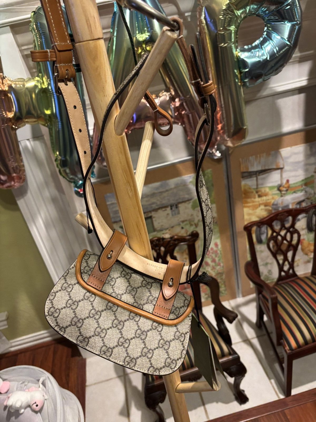 Gucci Gucci bamboo 1947 mini belt bag beige. Size ONE SIZE - 9 Thumbnail