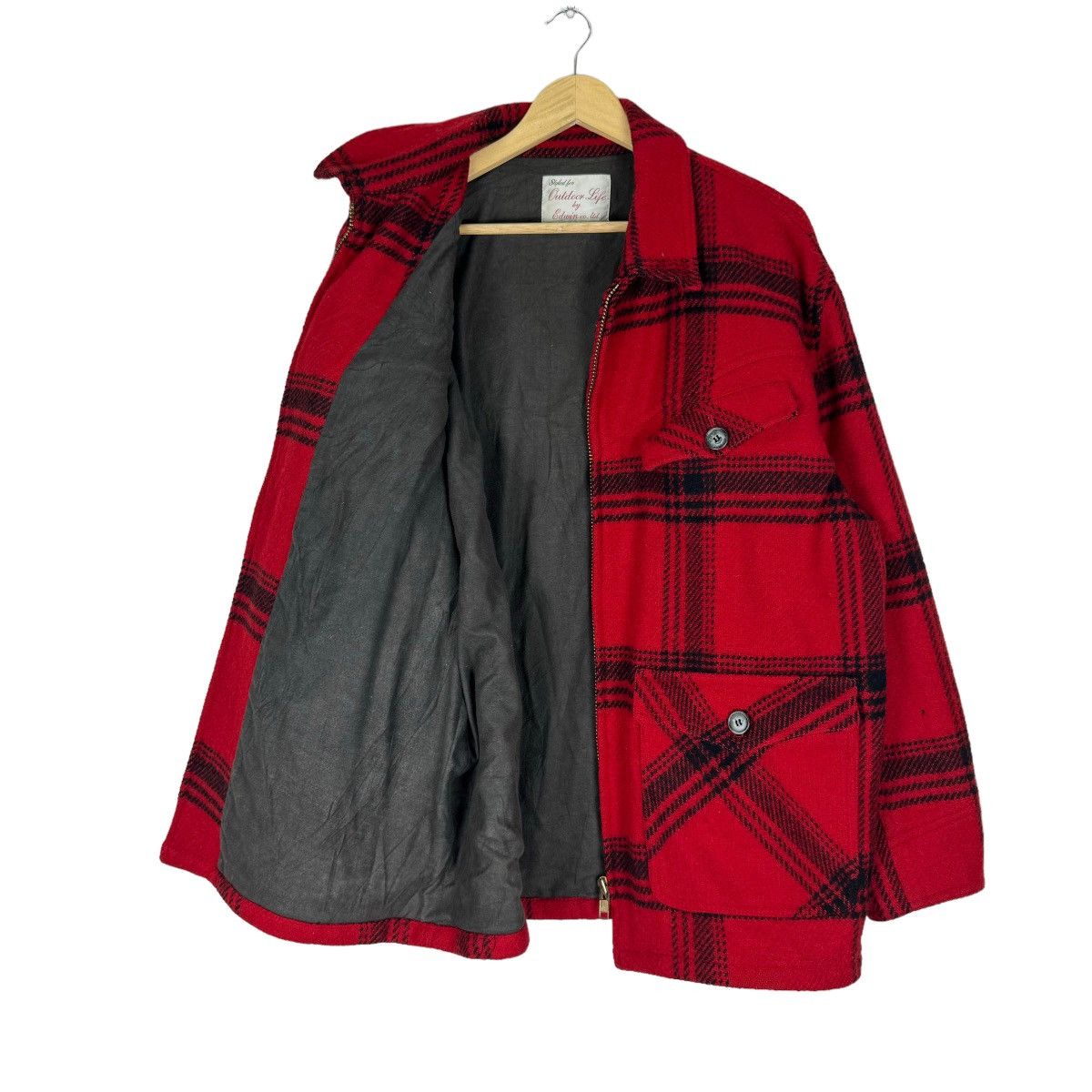 Edwin ☀️VTG EDWIN MACKINAW TARTAN BUTTON JACKET LIKE FILSON Size US L / EU 52-54 / 3 - 8 Thumbnail