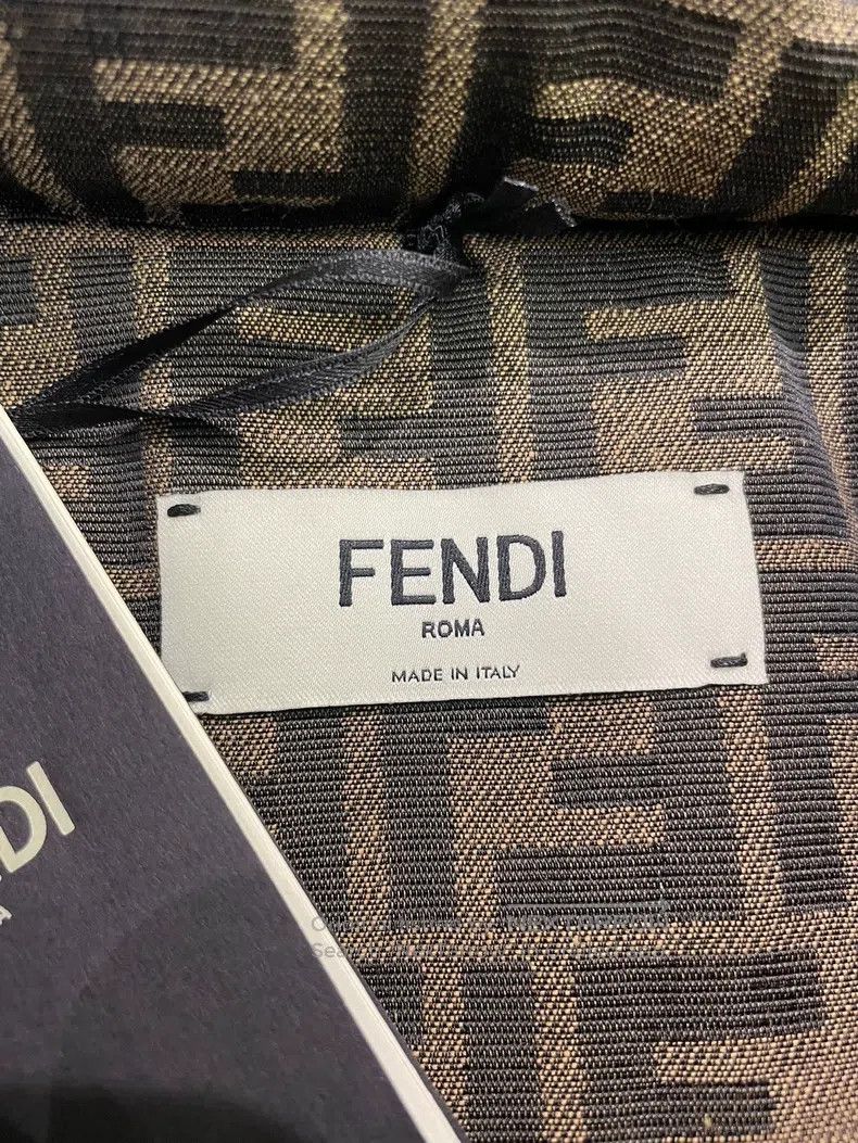 Fendi Fendi Classic Old Flower Logo Full-Print Hooded Down Jacke Size XS / US 0-2 / IT 36-38 - 6 Thumbnail